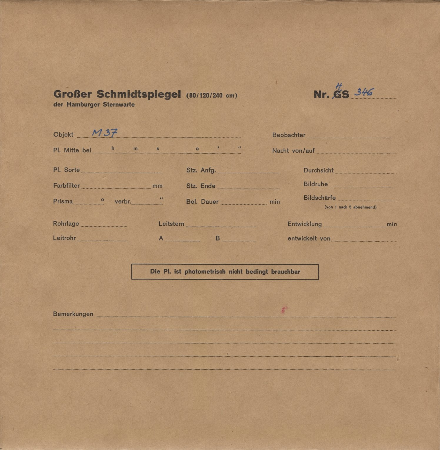 Plattenhuelle HS00346