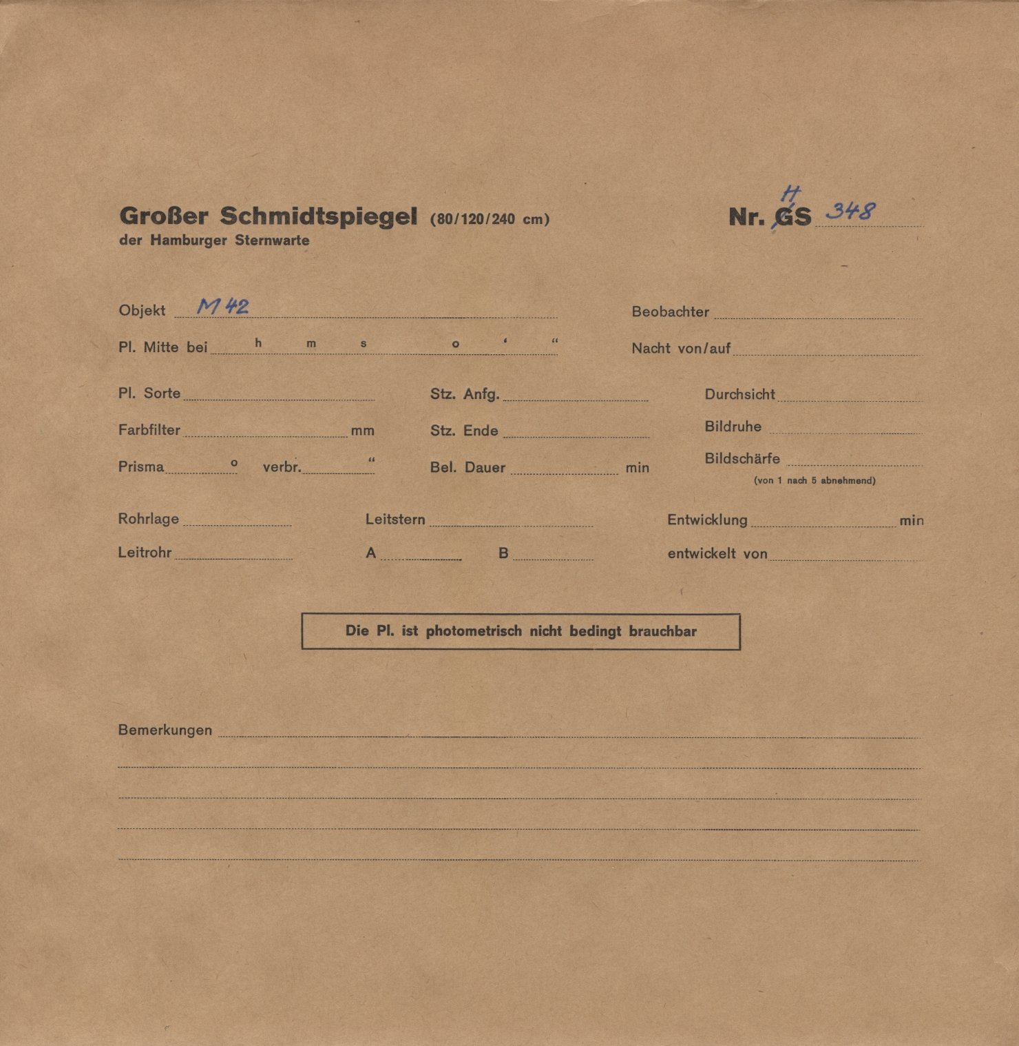 Plattenhuelle HS00348