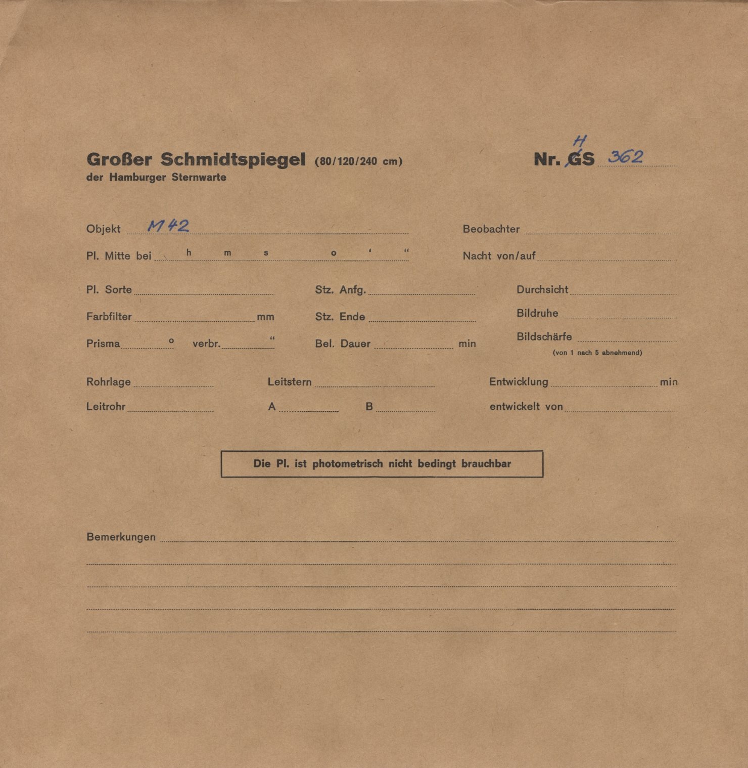 Plattenhuelle HS00362