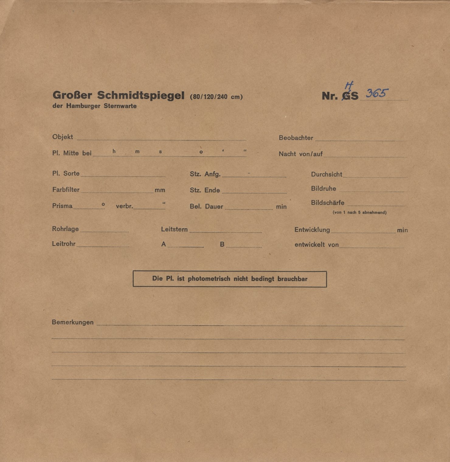 Plattenhuelle HS00365