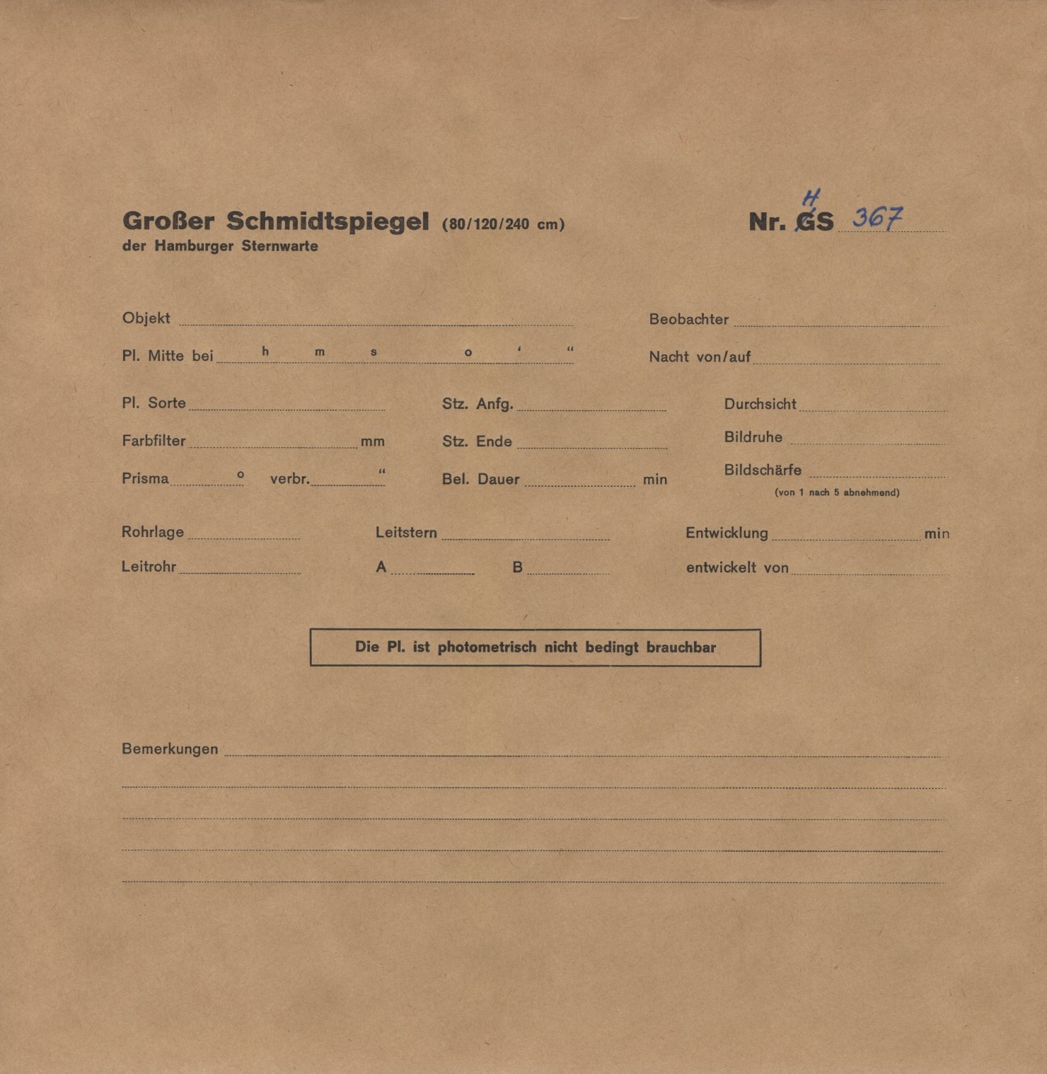 Plattenhuelle HS00367