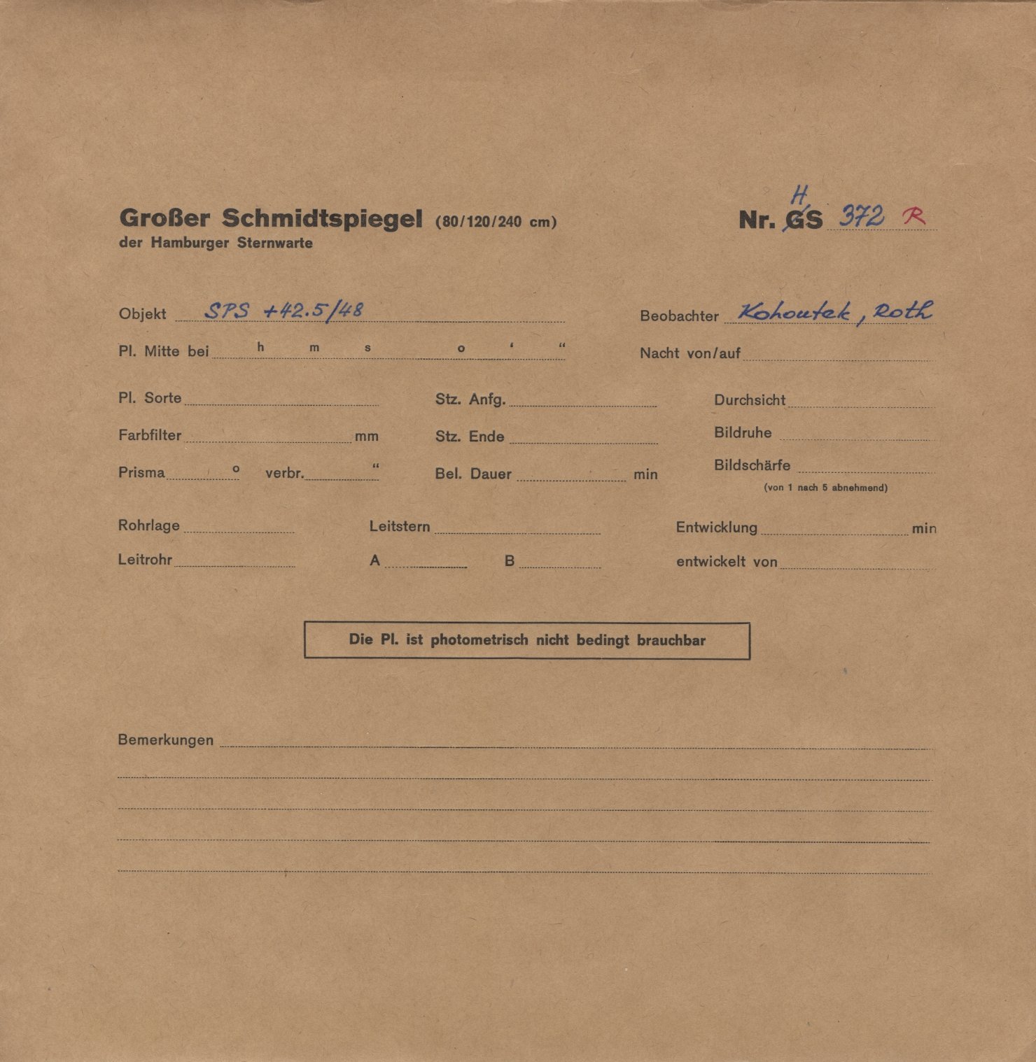 Plattenhuelle HS00372