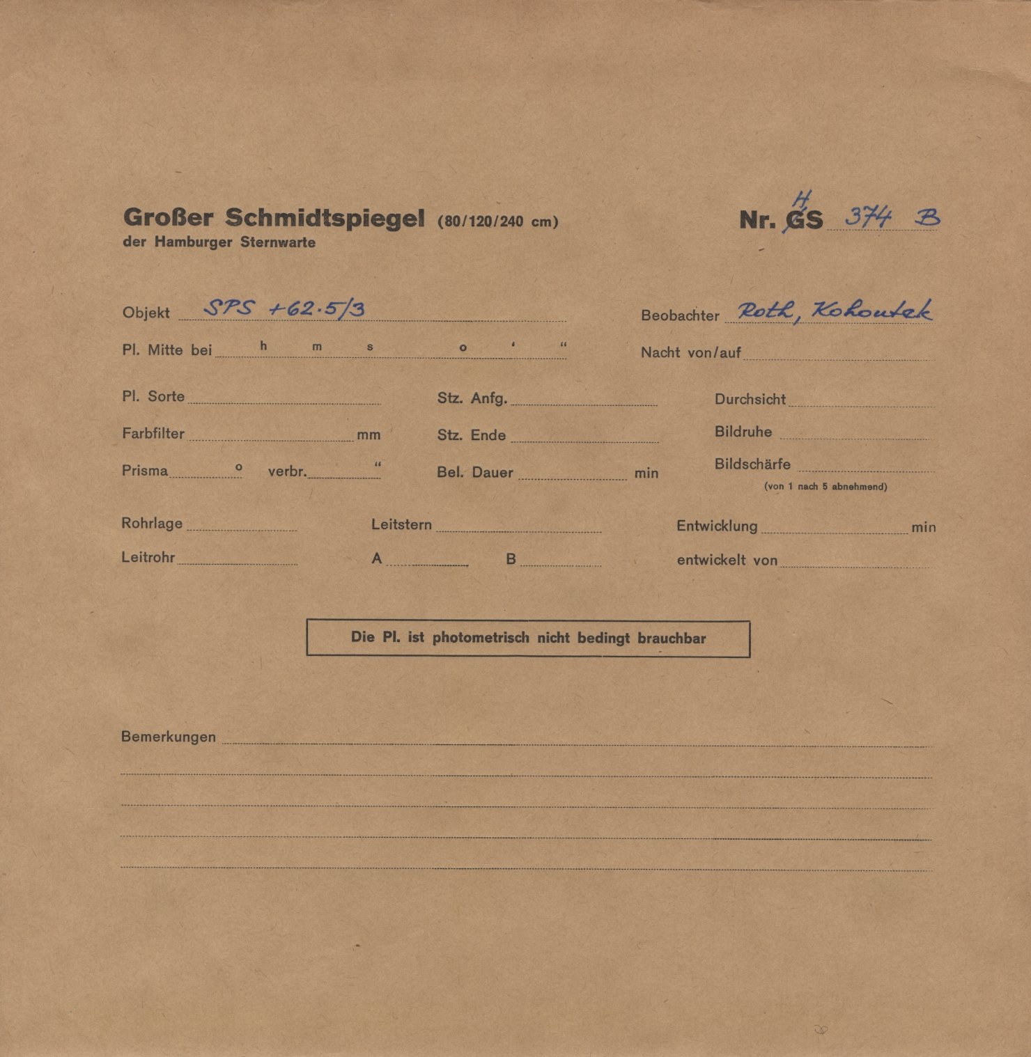 Plattenhuelle HS00374