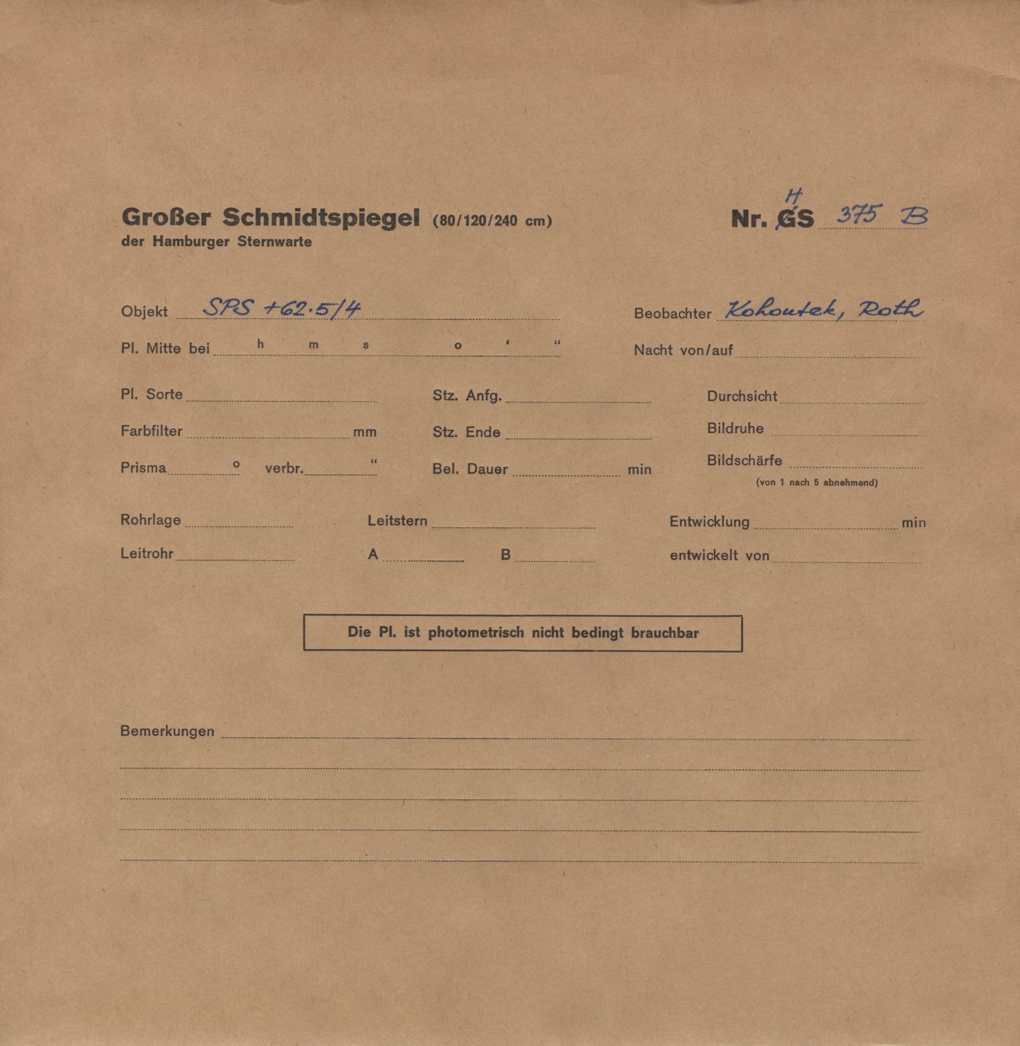 Plattenhuelle HS00375
