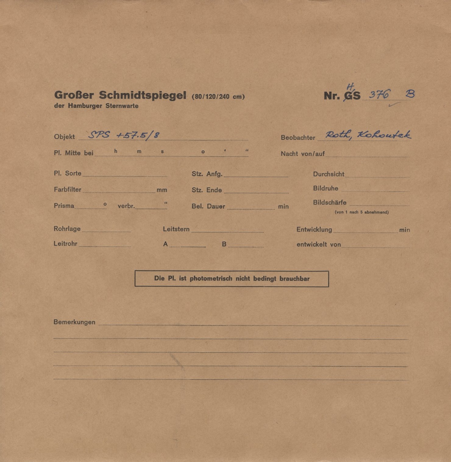 Plattenhuelle HS00376