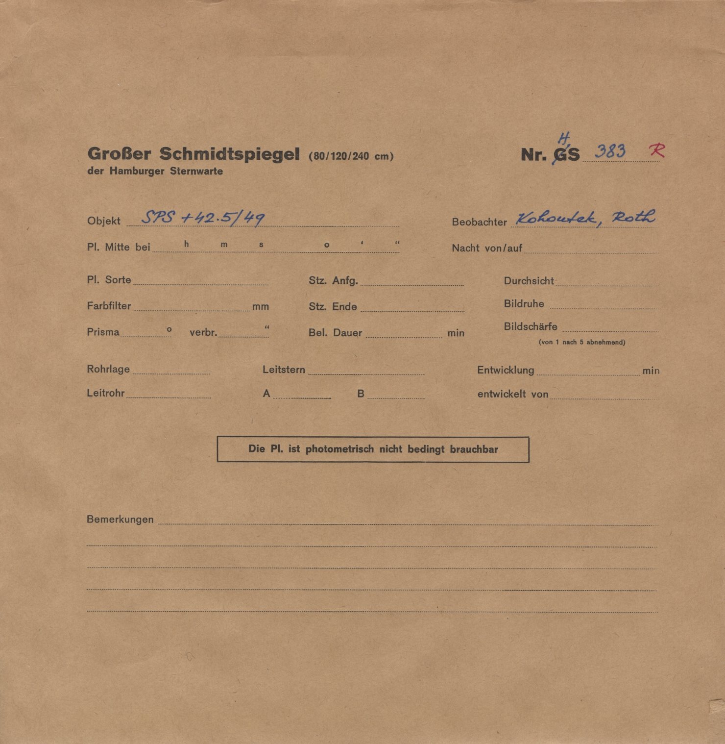 Plattenhuelle HS00383