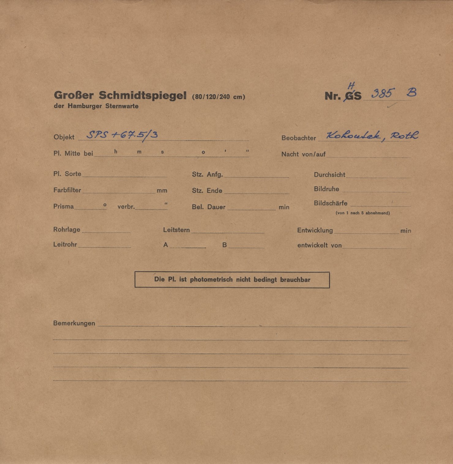Plattenhuelle HS00385