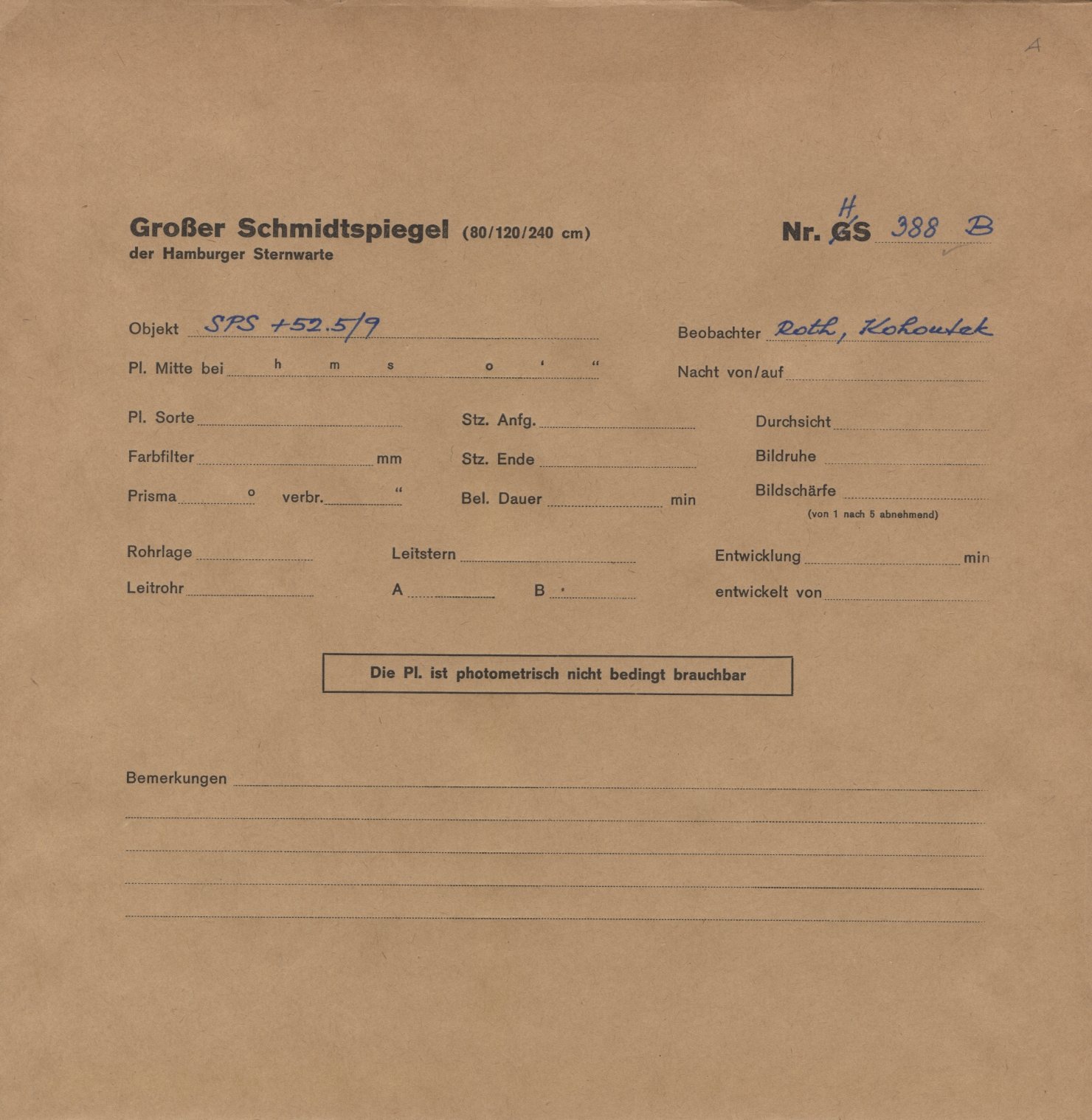 Plattenhuelle HS00388
