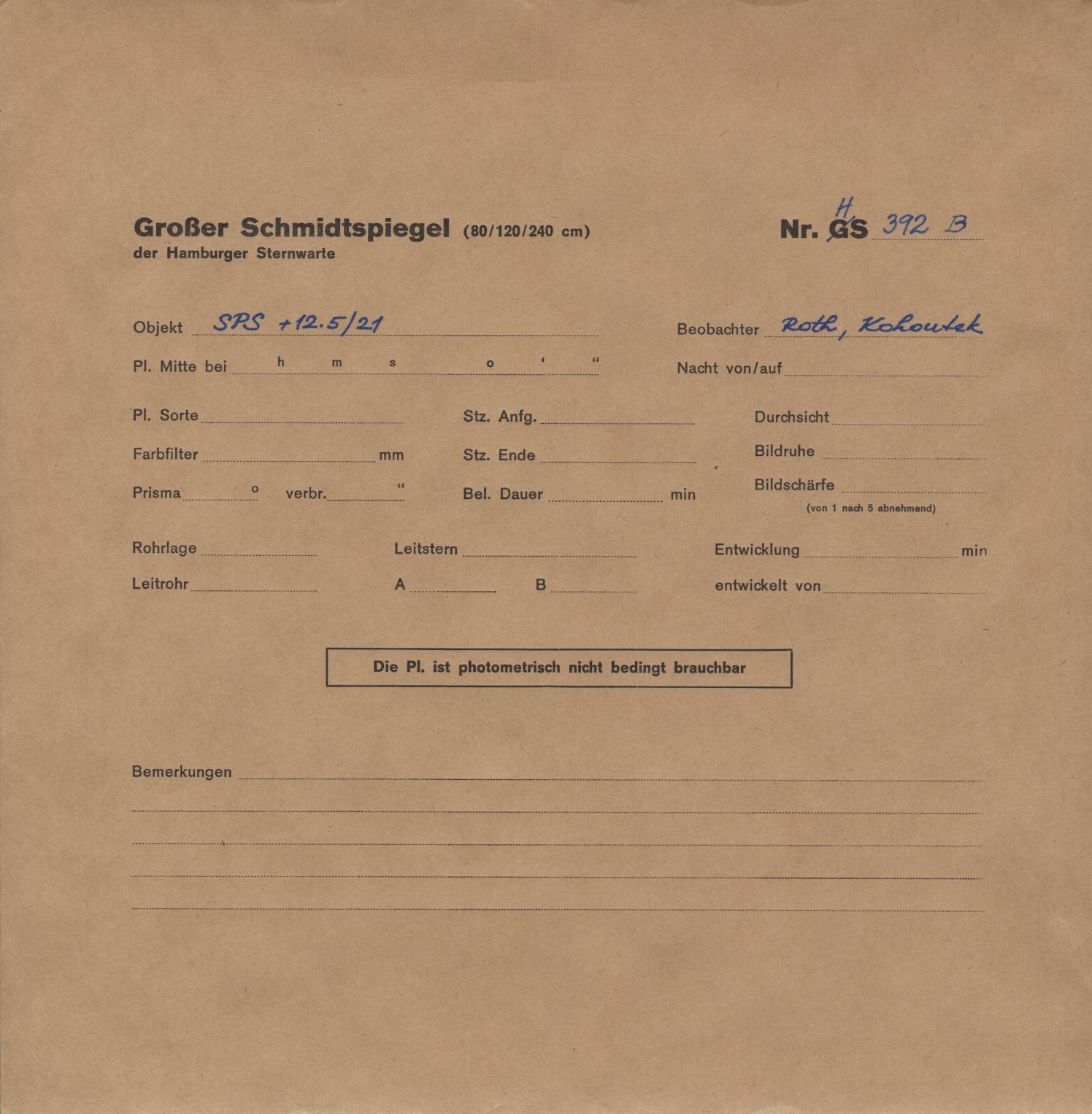 Plattenhuelle HS00392