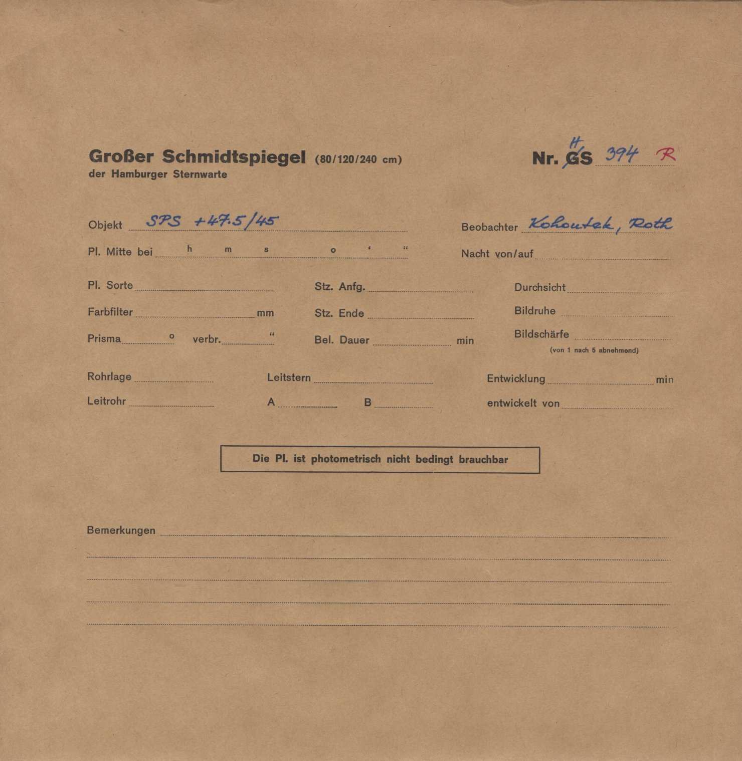 Plattenhuelle HS00394
