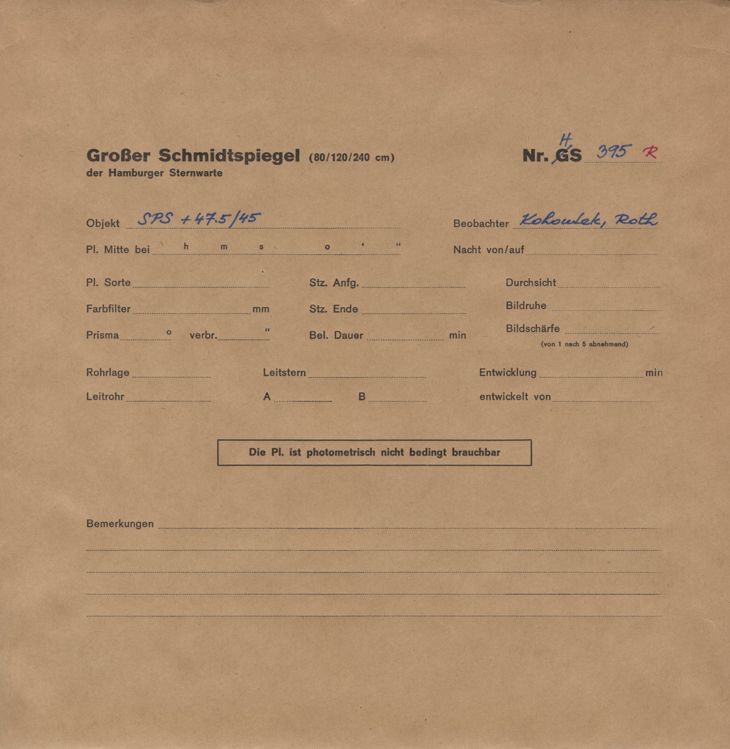 Plattenhuelle HS00395