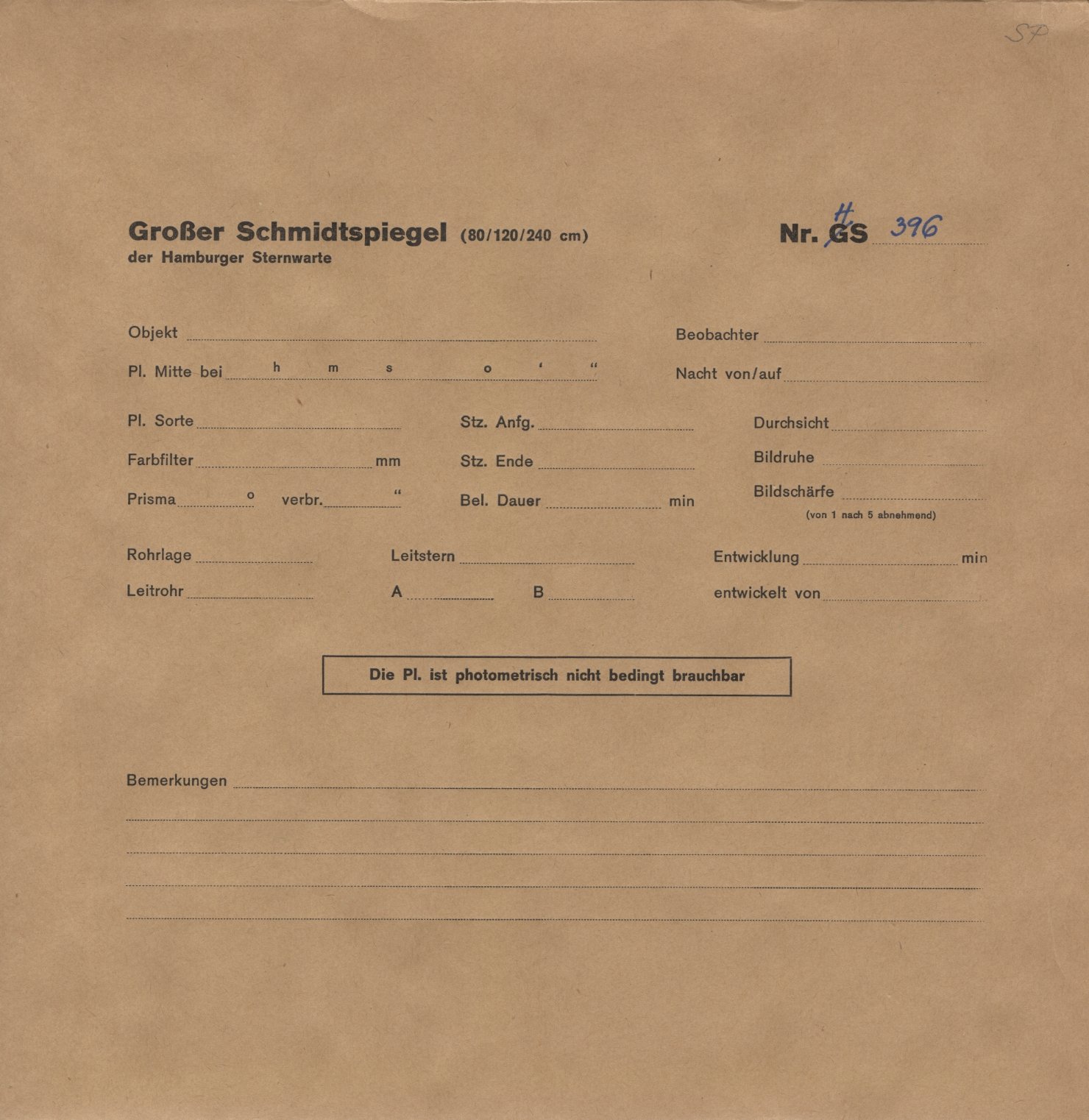 Plattenhuelle HS00396