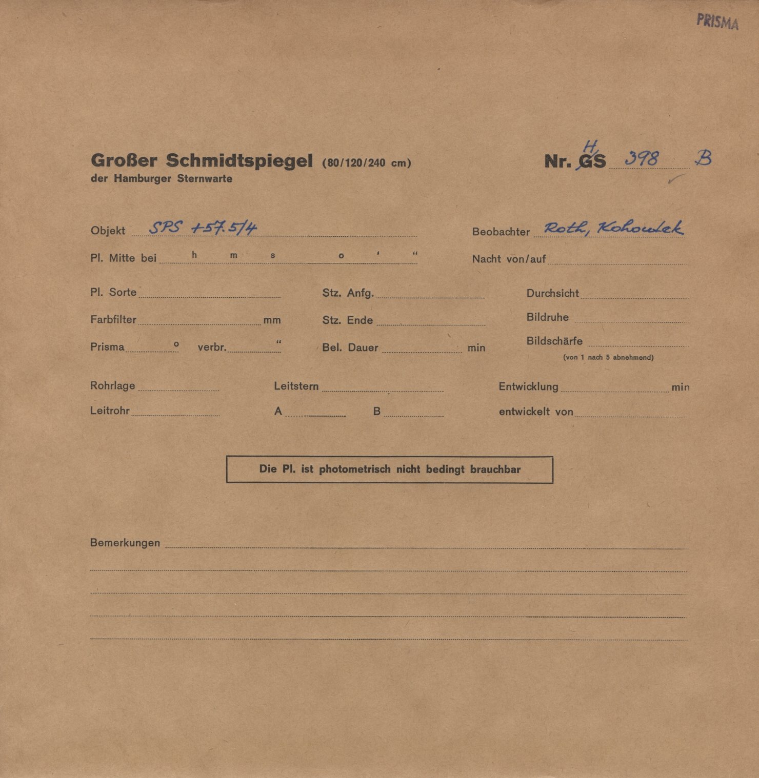 Plattenhuelle HS00398