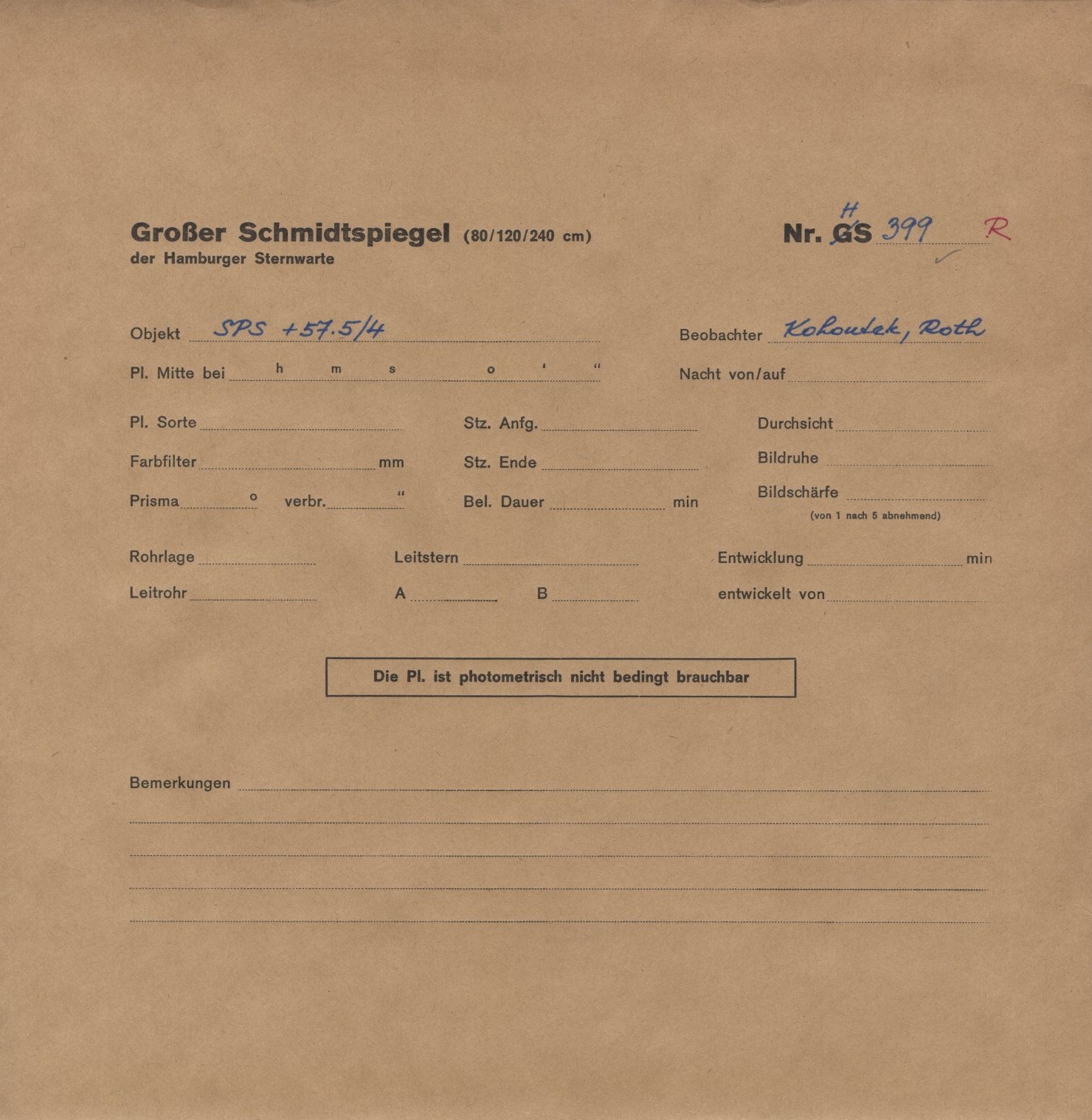 Plattenhuelle HS00399