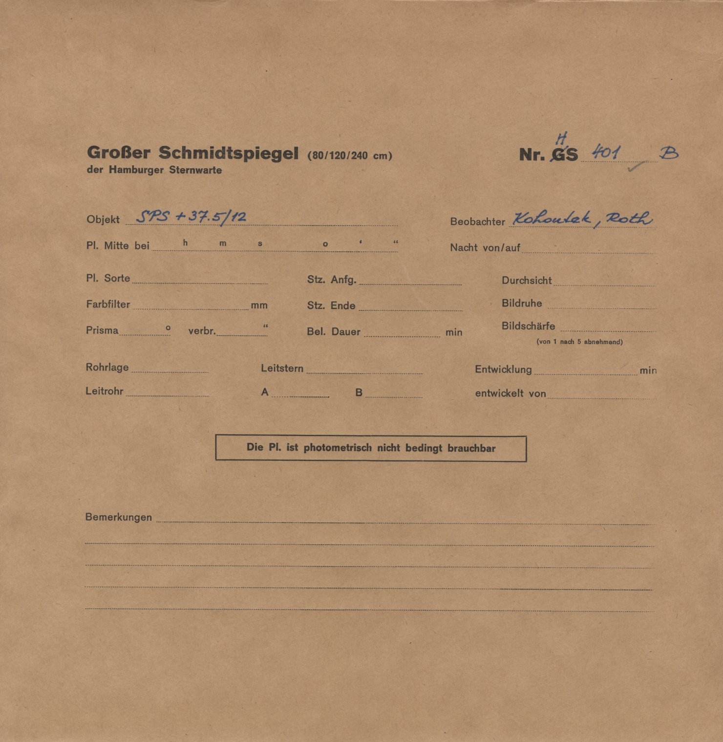 Plattenhuelle HS00401