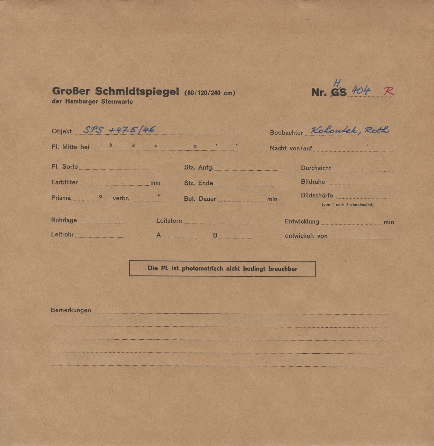 Plattenhuelle HS00404