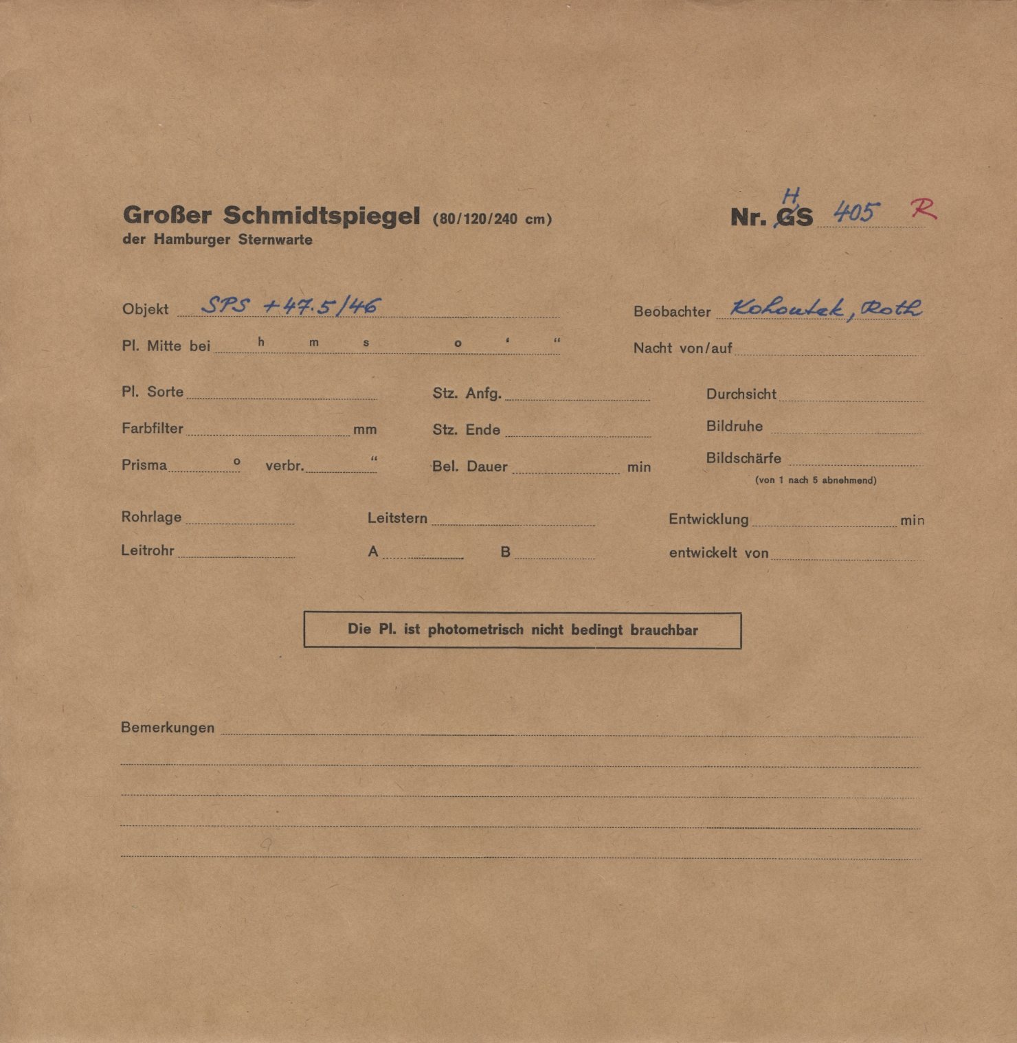 Plattenhuelle HS00405
