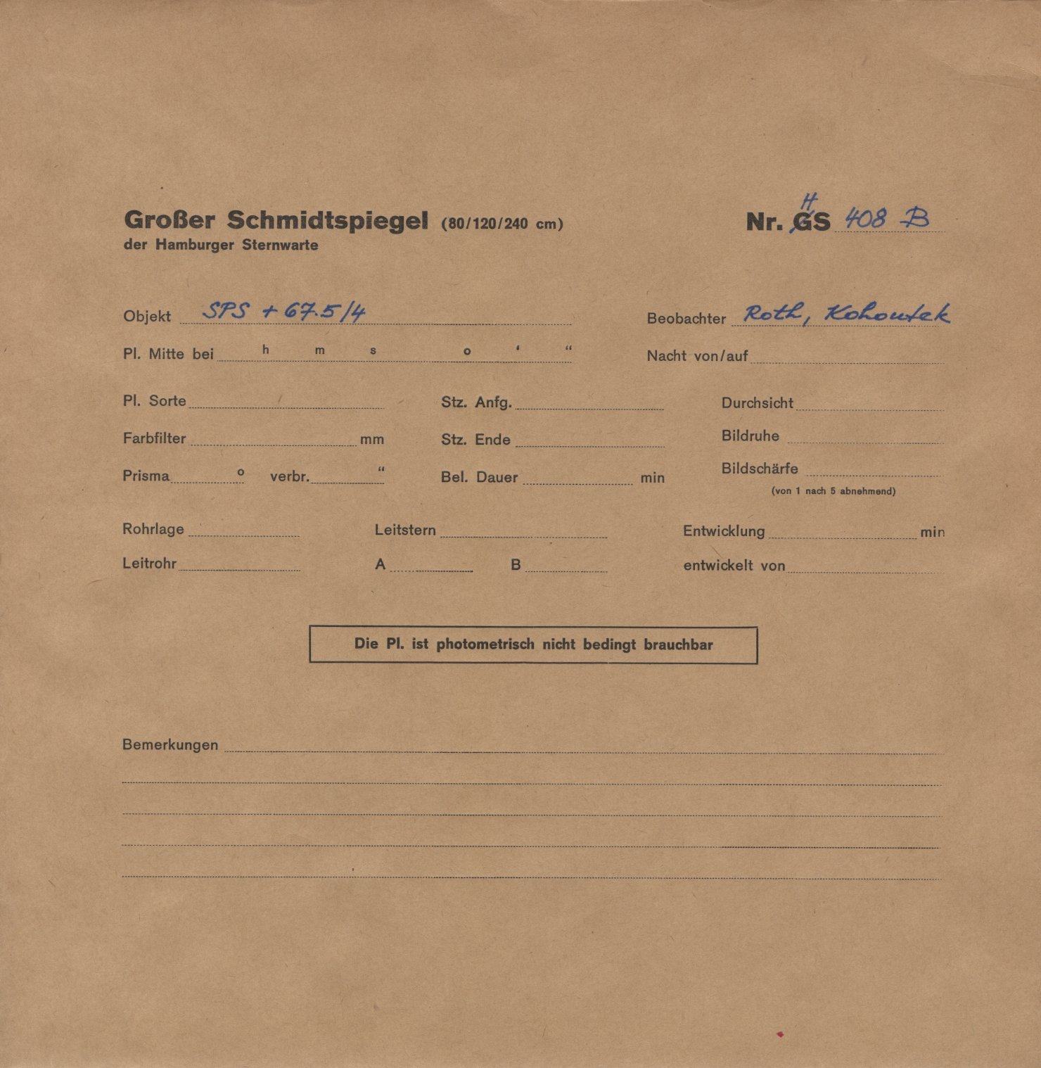 Plattenhuelle HS00408
