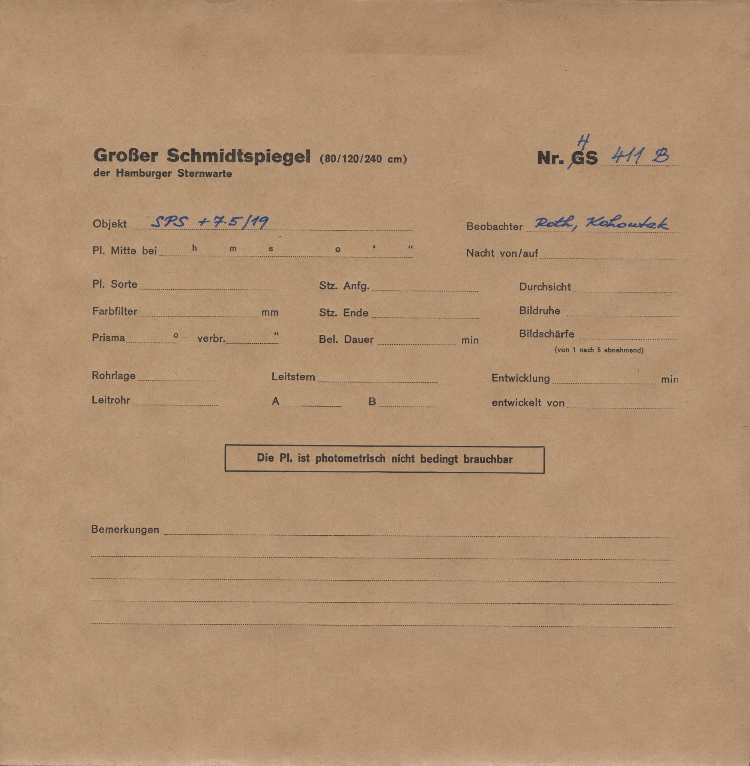Plattenhuelle HS00411