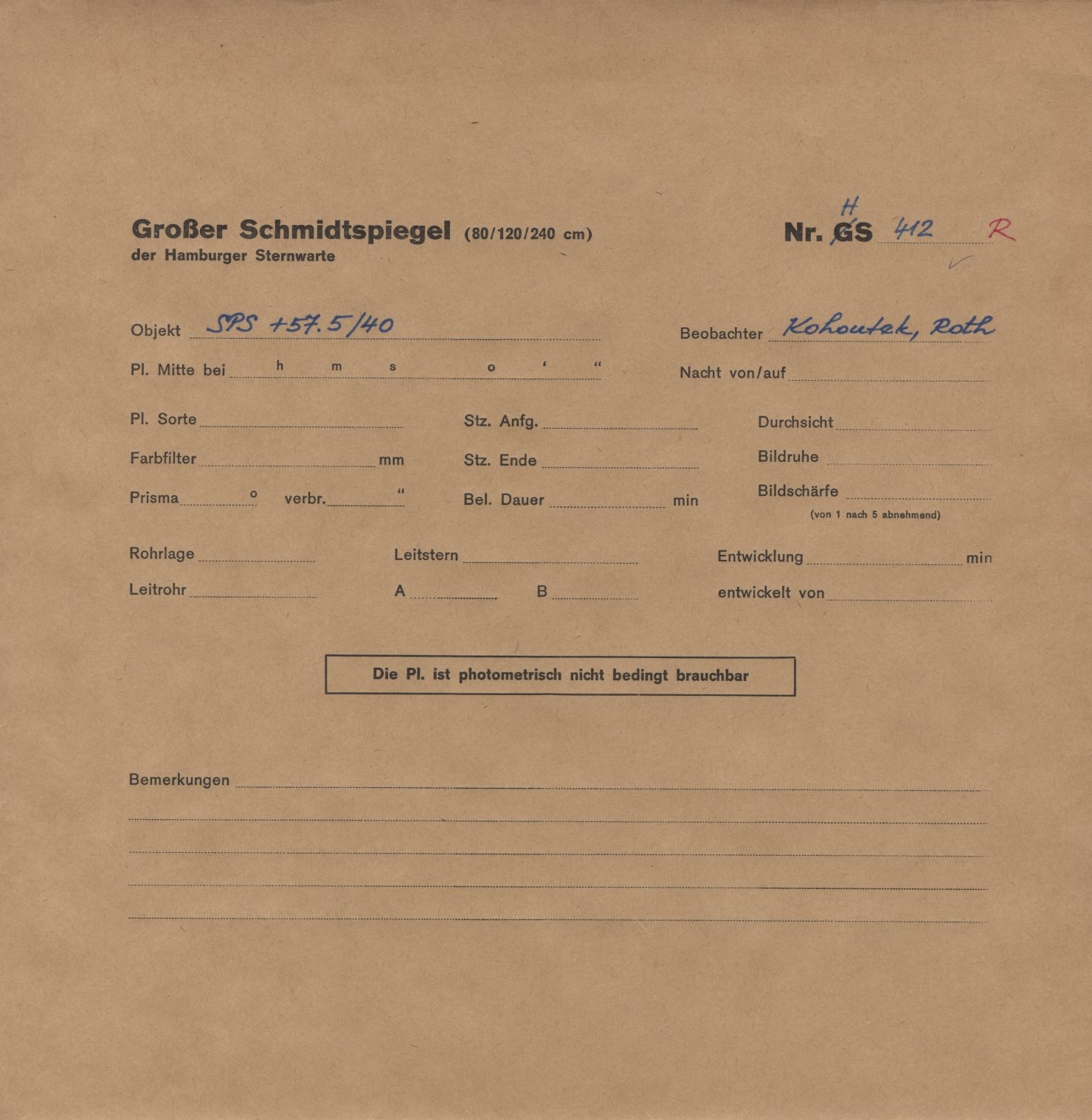 Plattenhuelle HS00412
