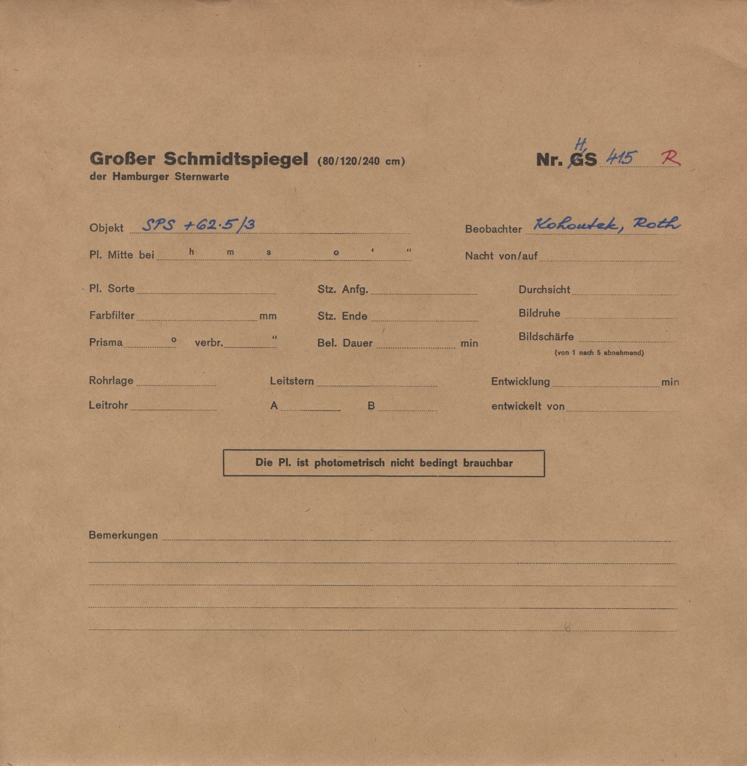 Plattenhuelle HS00415