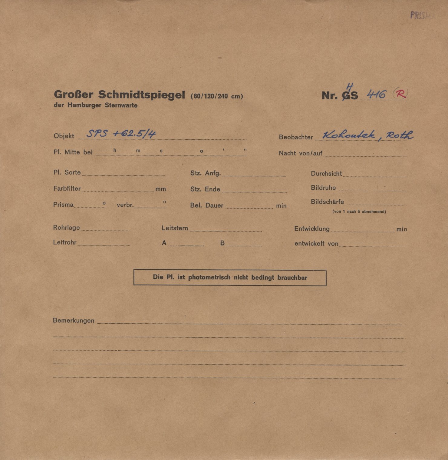 Plattenhuelle HS00416