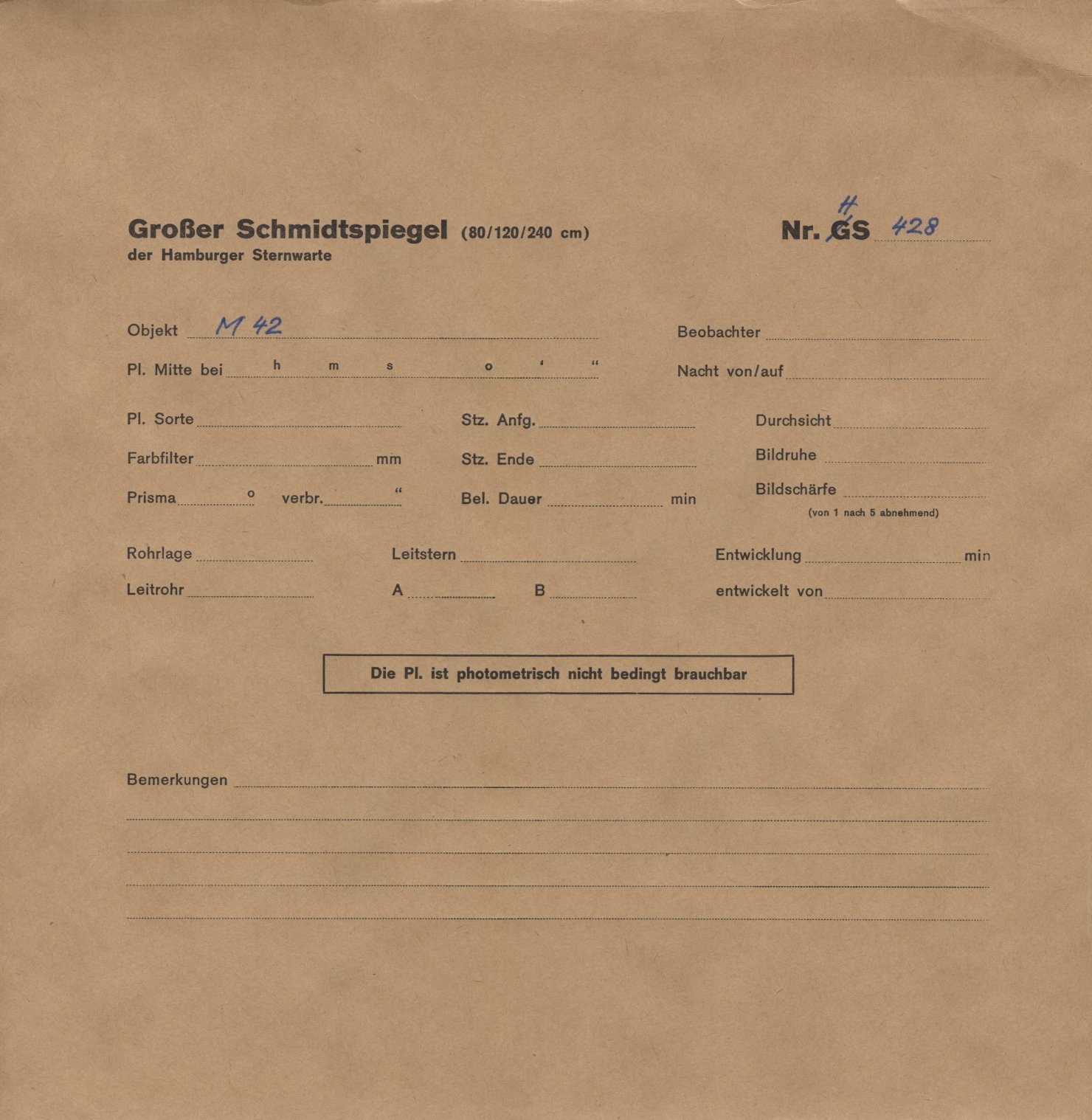 Plattenhuelle HS00428
