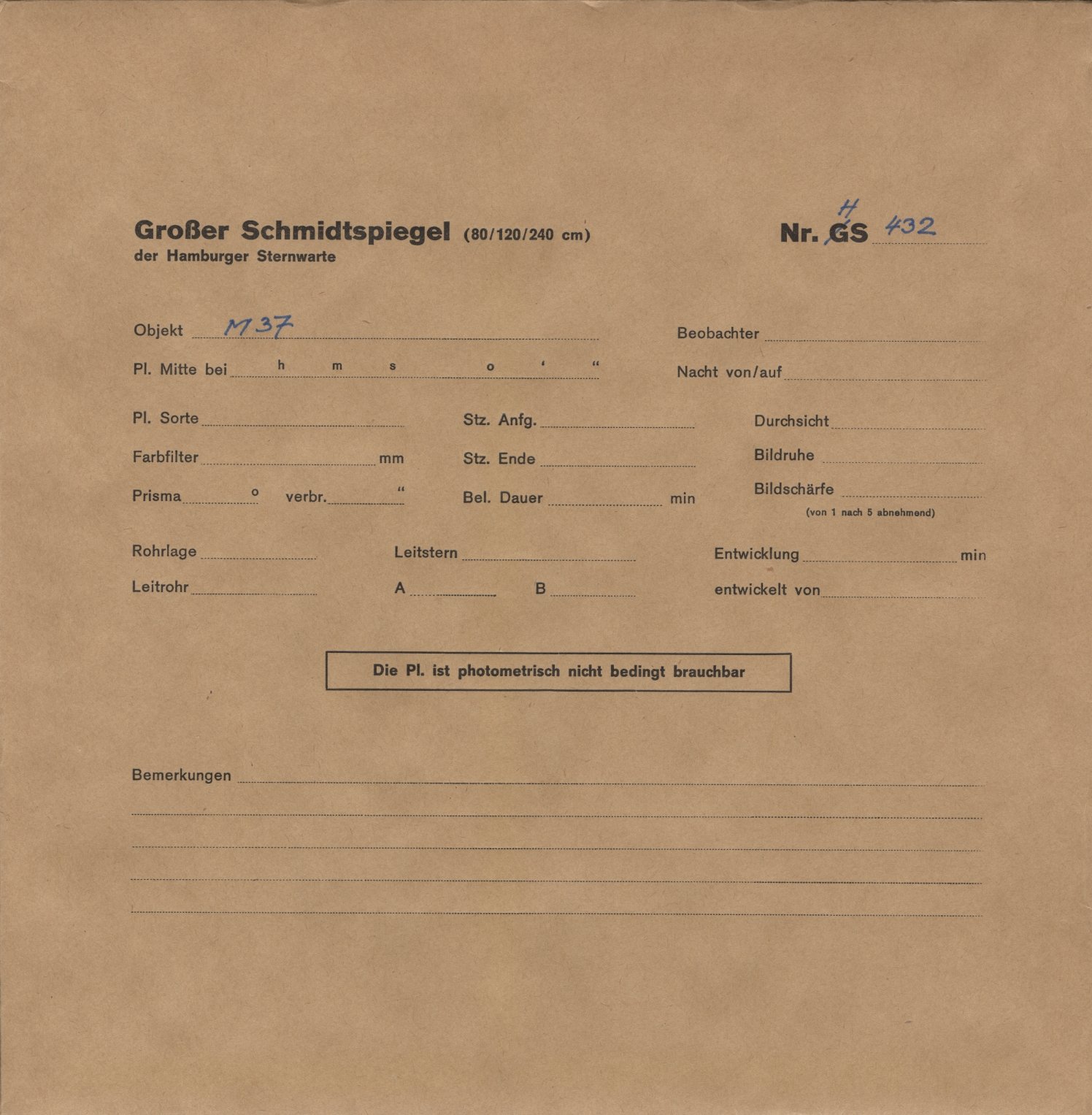 Plattenhuelle HS00432
