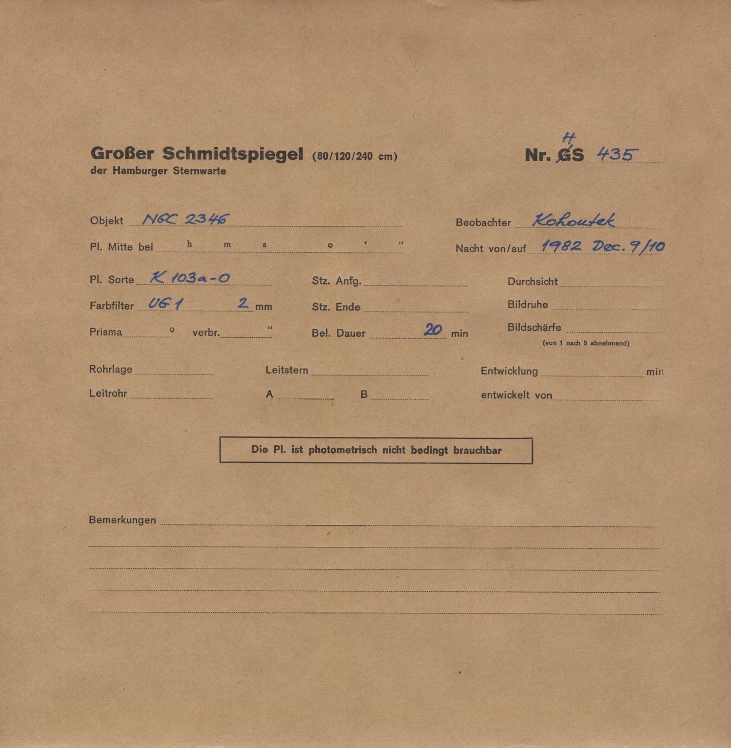 Plattenhuelle HS00435