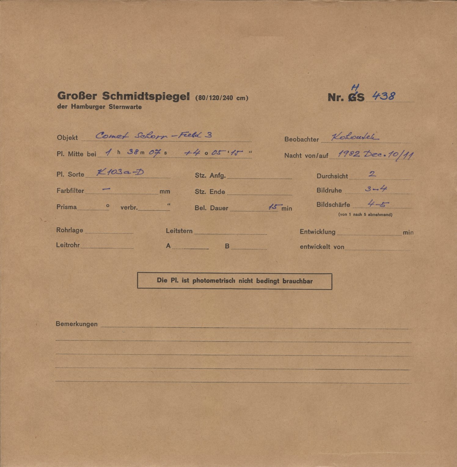 Plattenhuelle HS00438