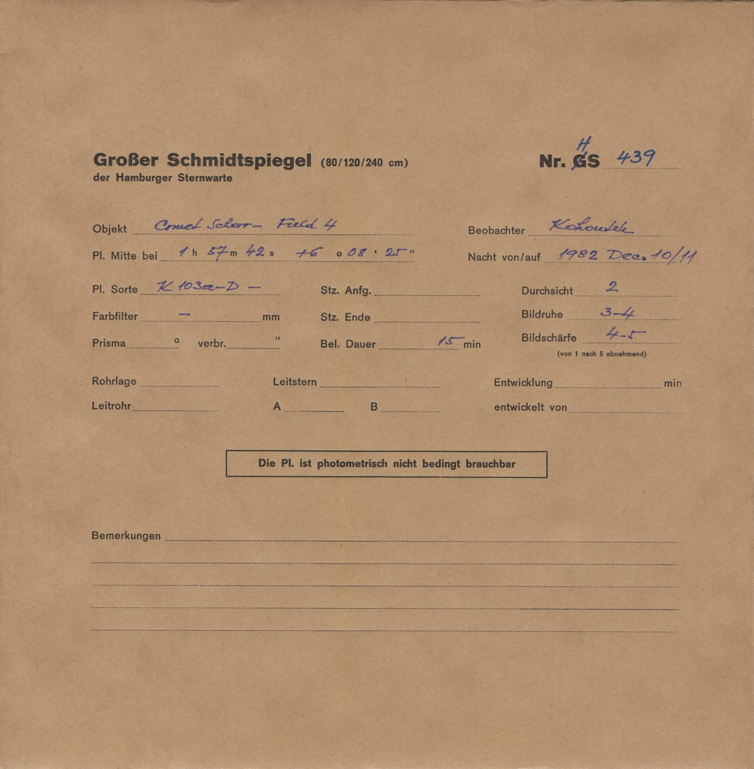 Plattenhuelle HS00439