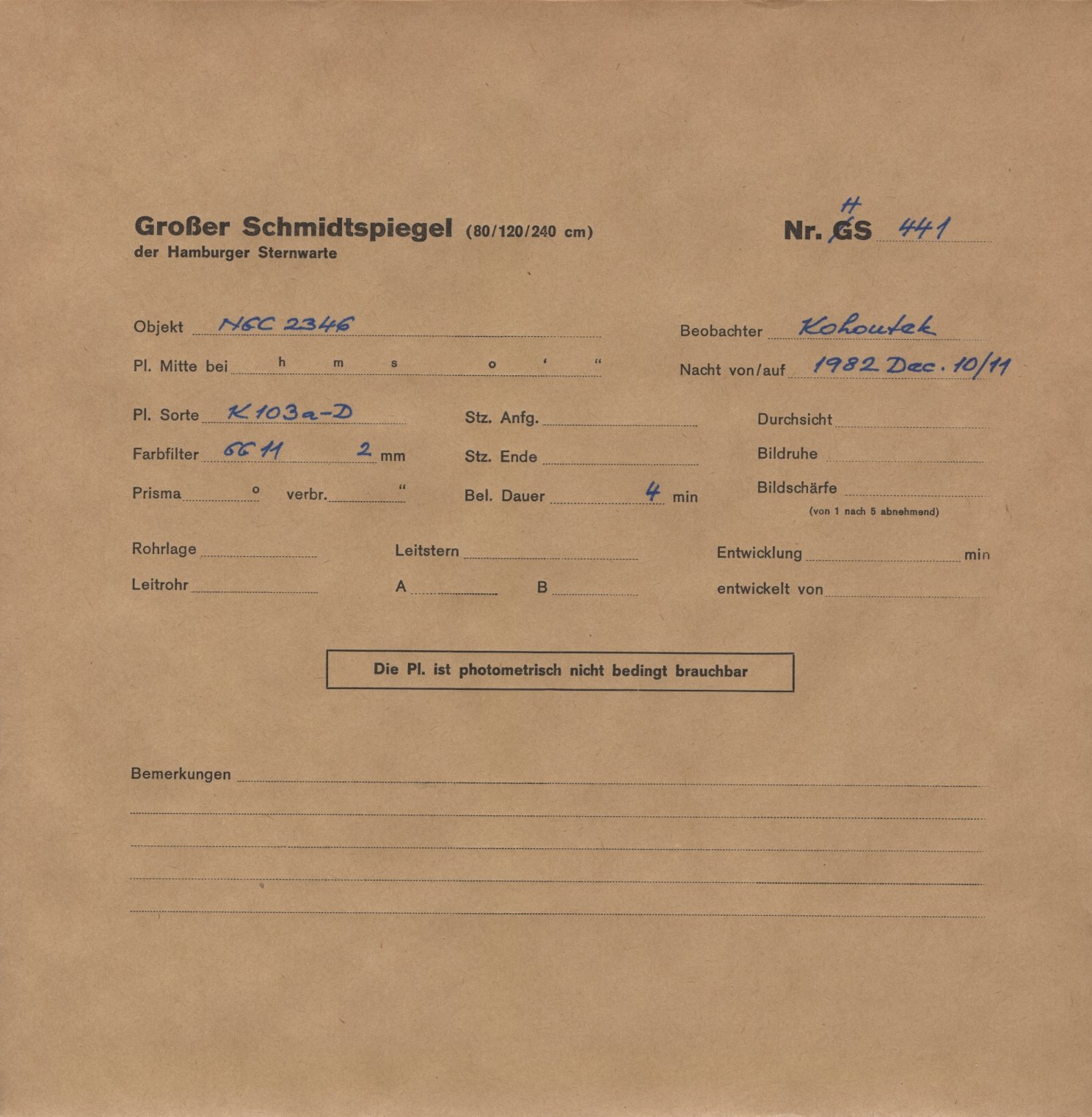 Plattenhuelle HS00441