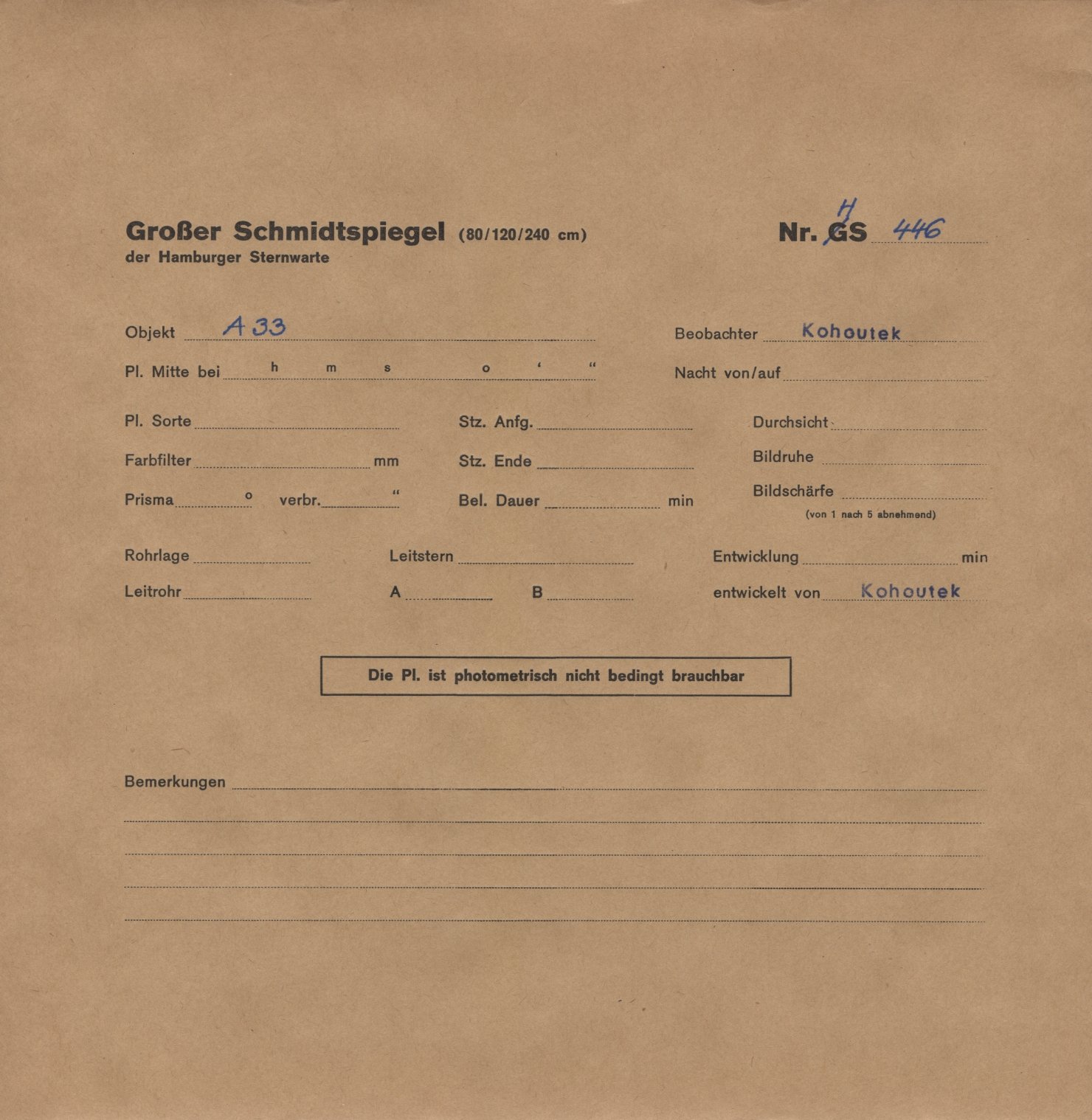 Plattenhuelle HS00446