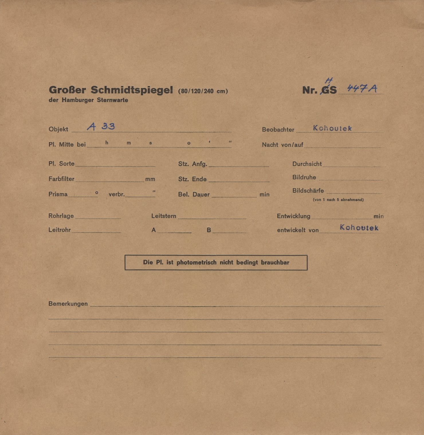 Plattenhuelle HS00447a