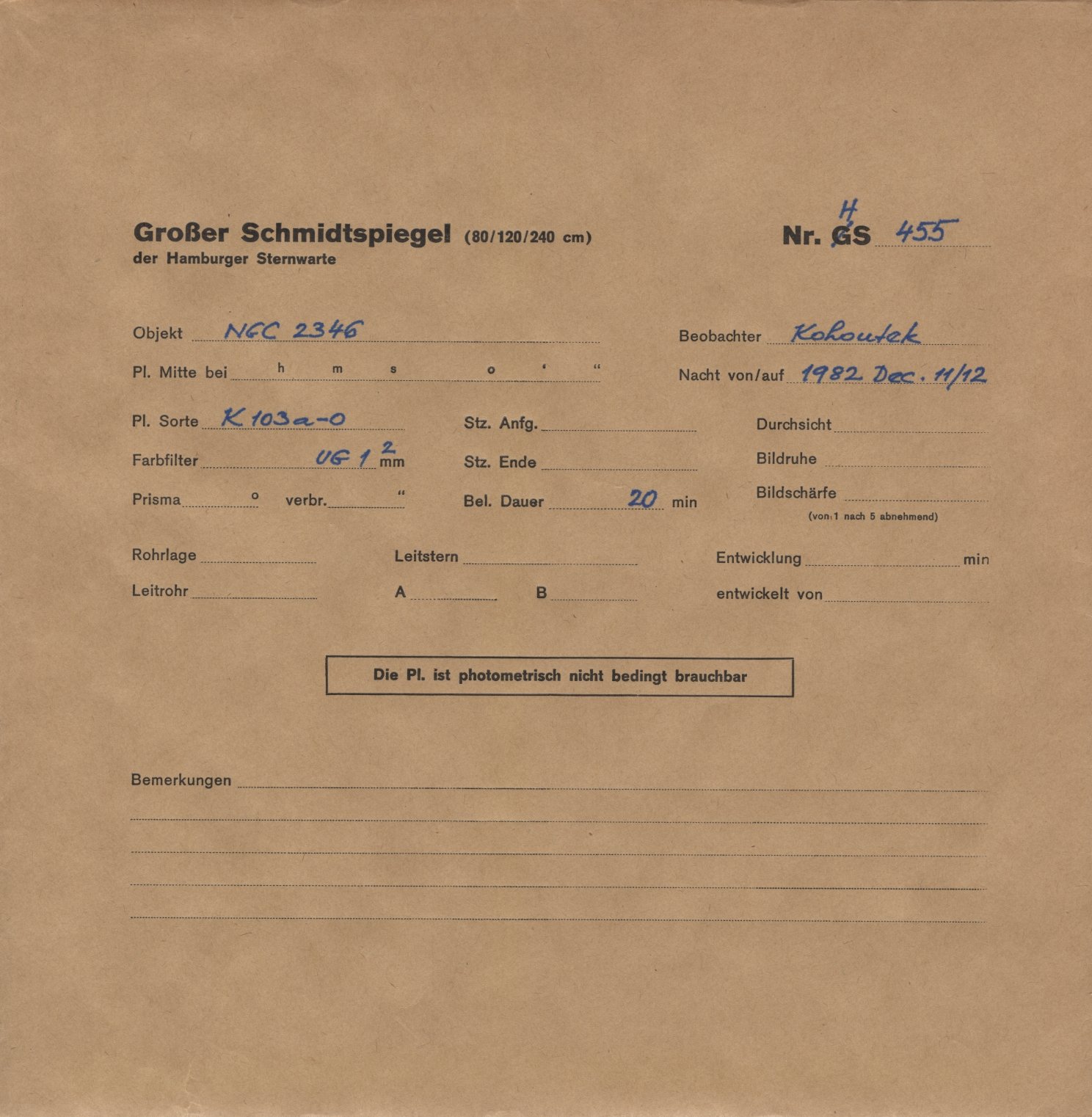 Plattenhuelle HS00455