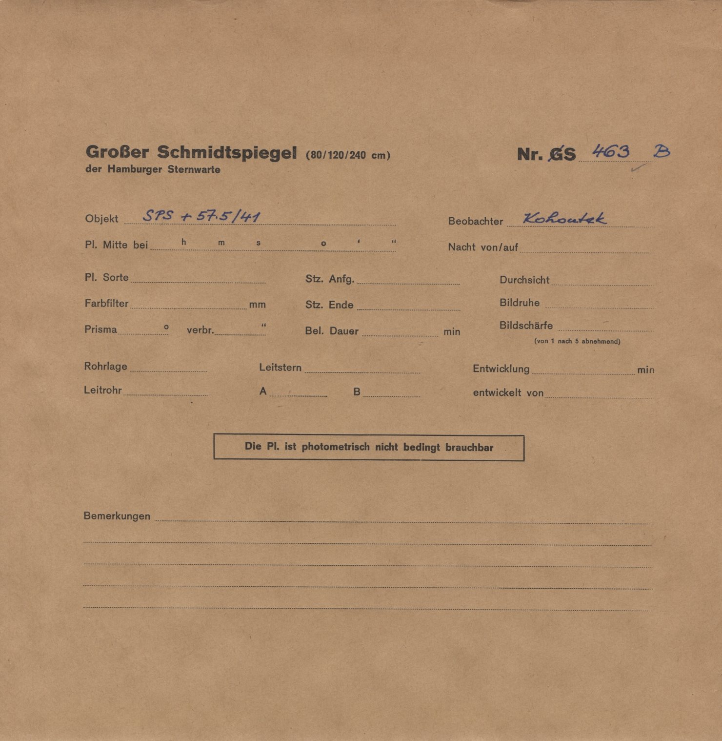 Plattenhuelle HS00463