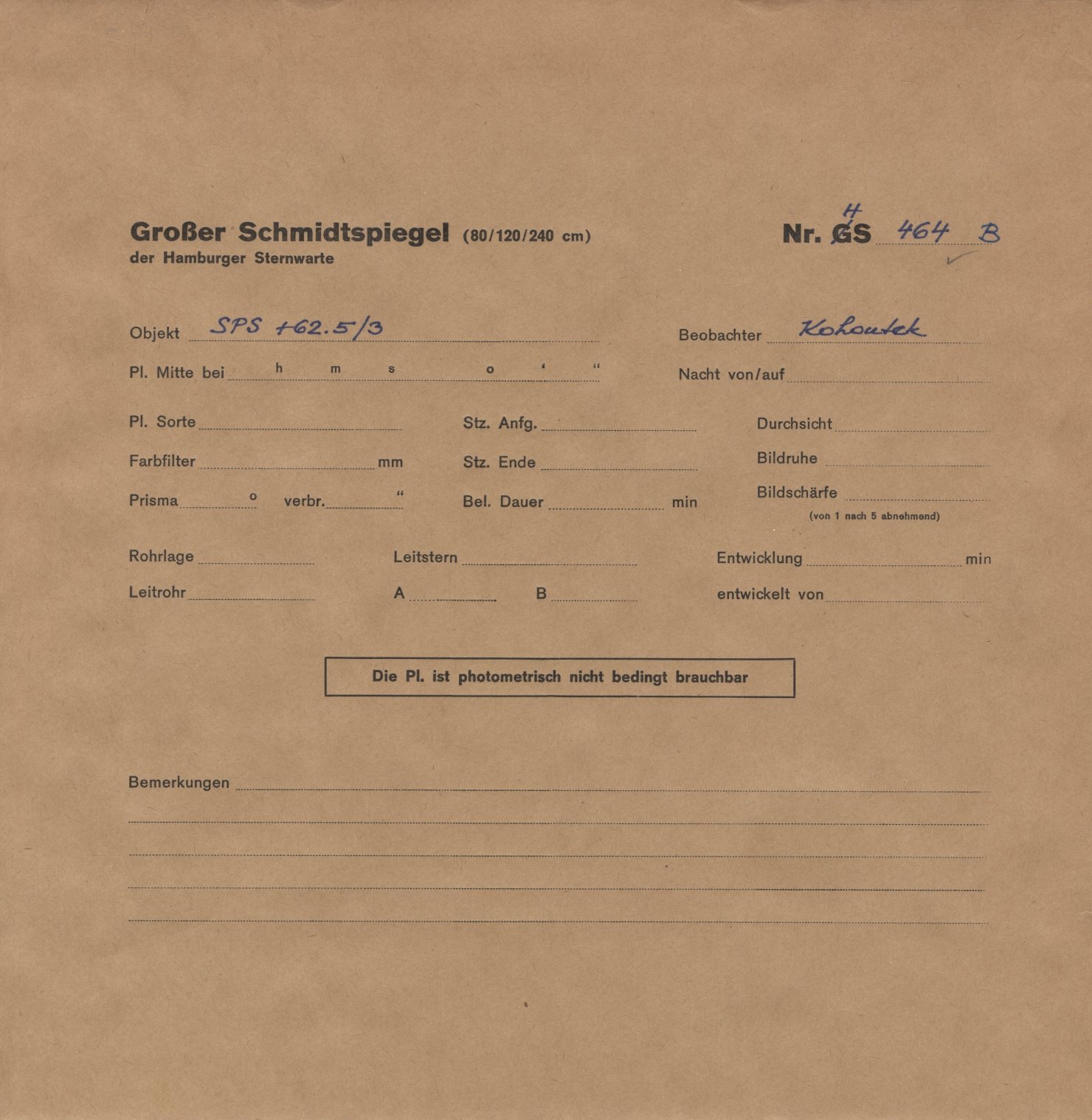 Plattenhuelle HS00464