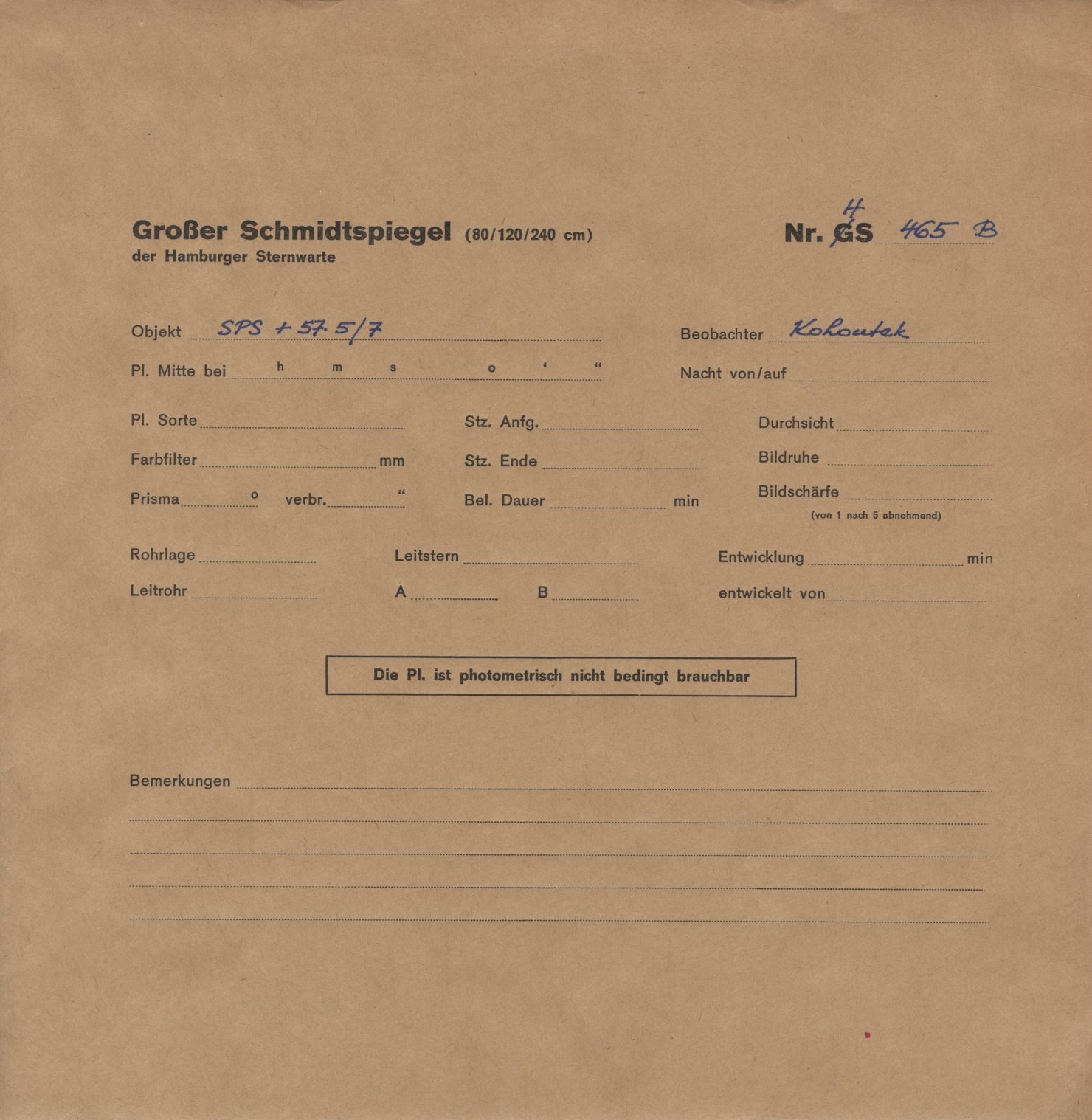 Plattenhuelle HS00465