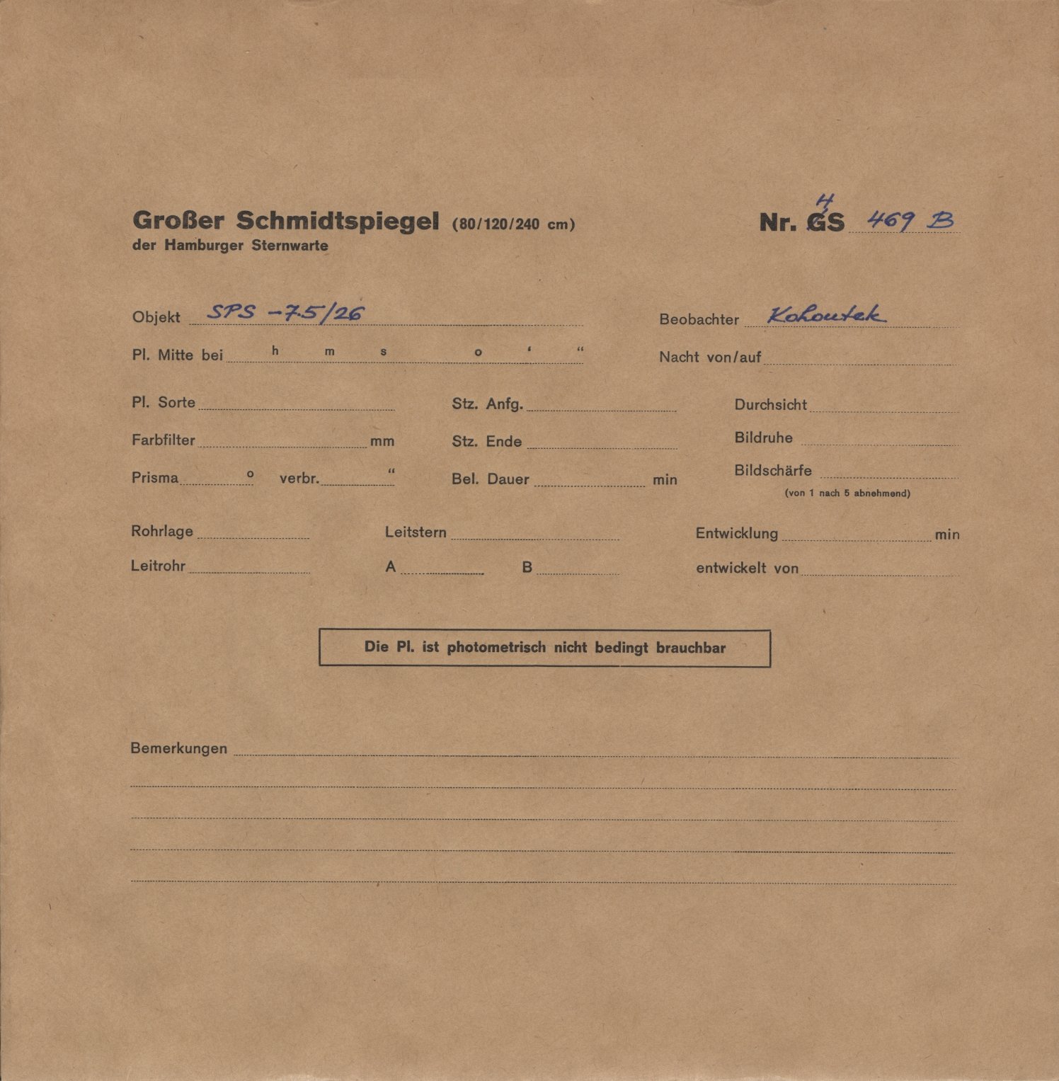 Plattenhuelle HS00469