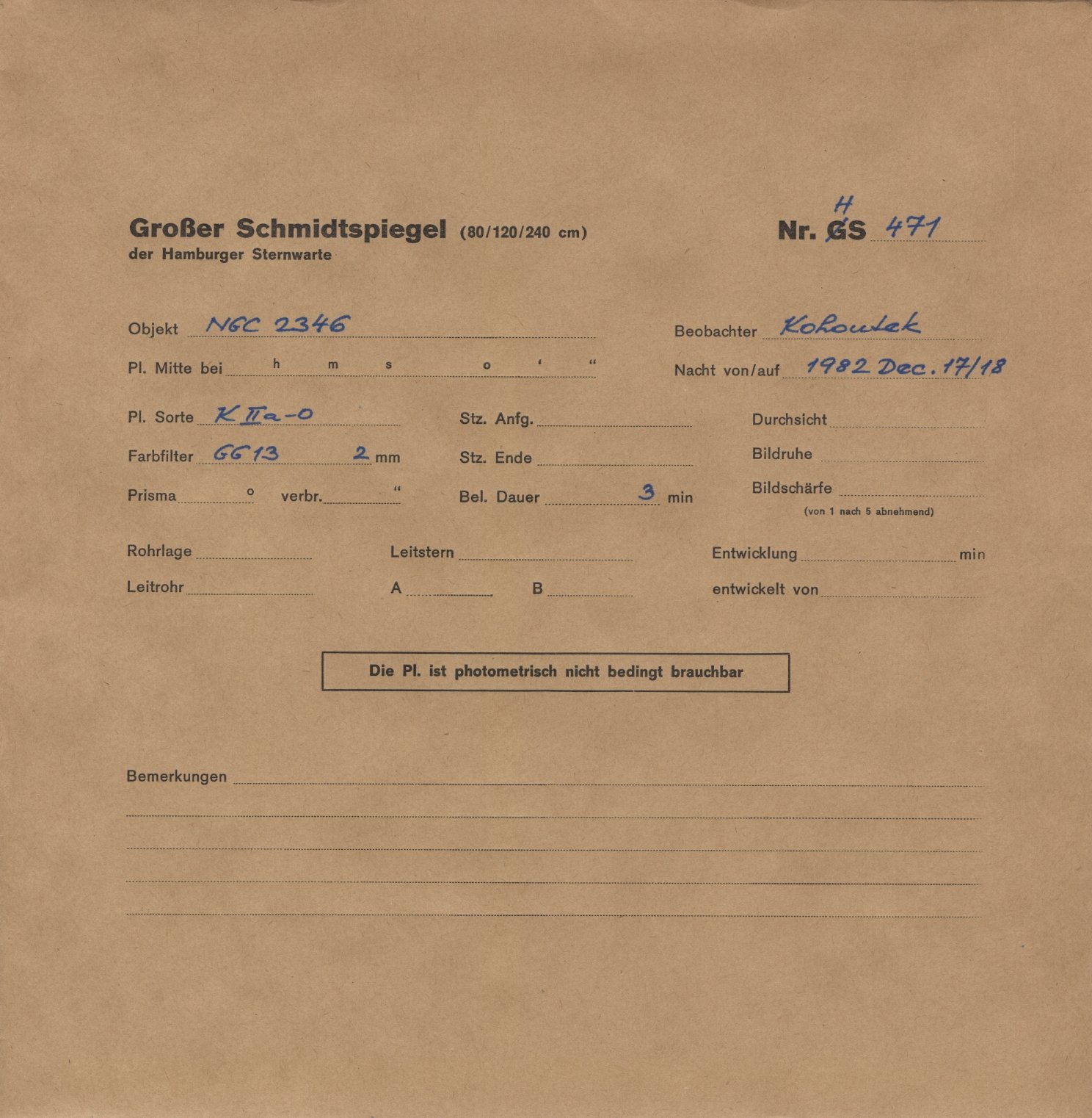 Plattenhuelle HS00471
