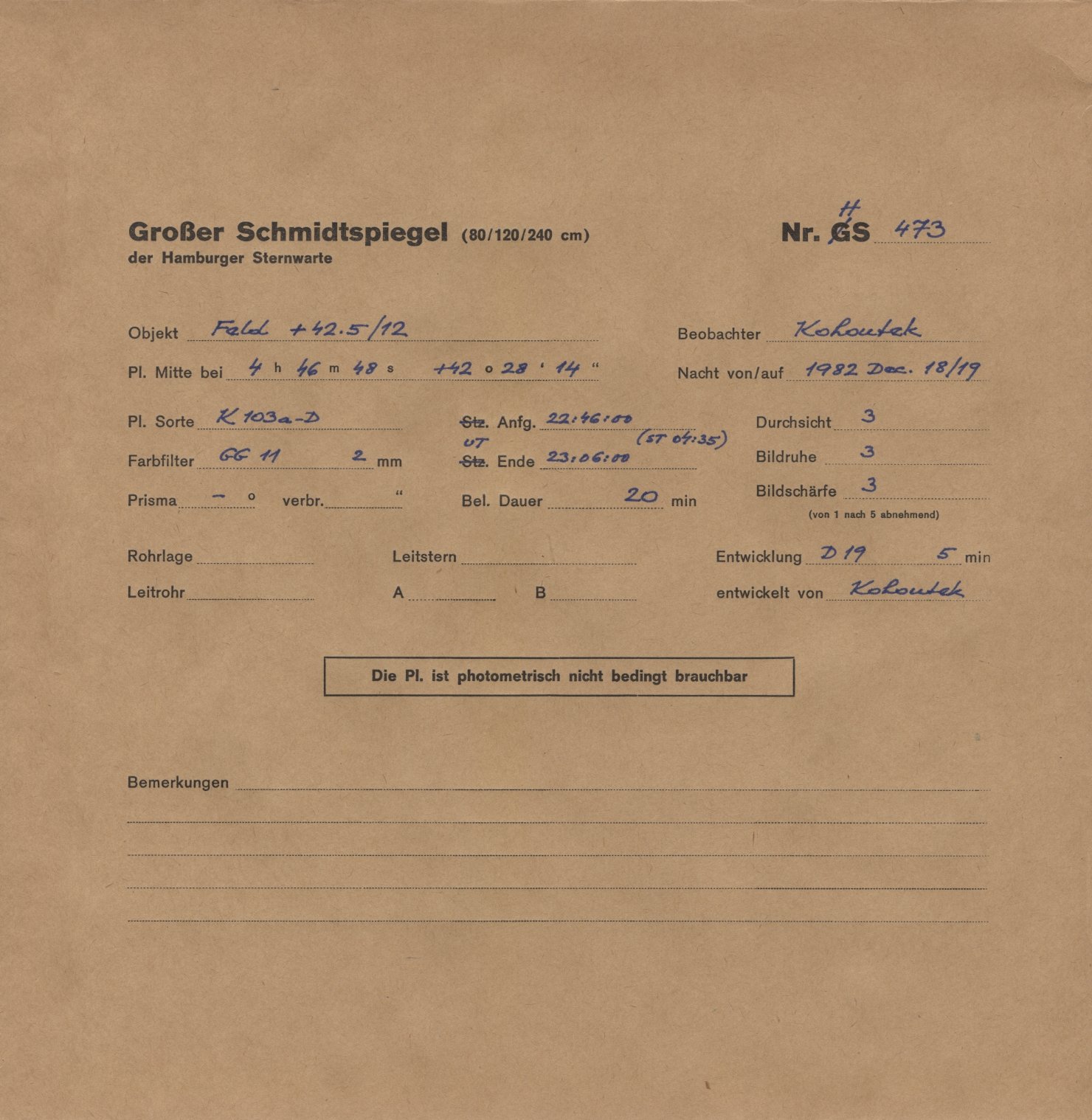Plattenhuelle HS00473