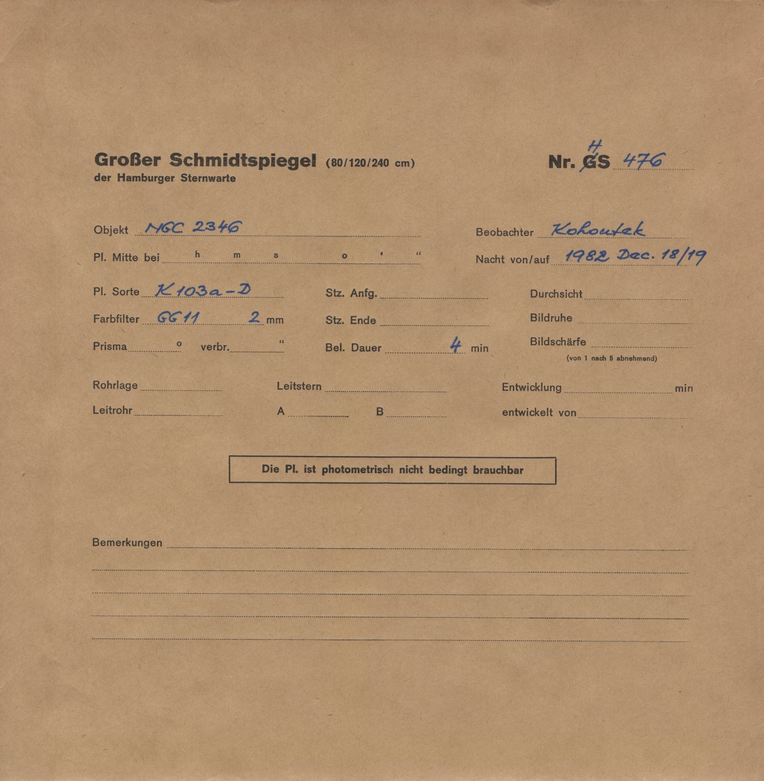 Plattenhuelle HS00476