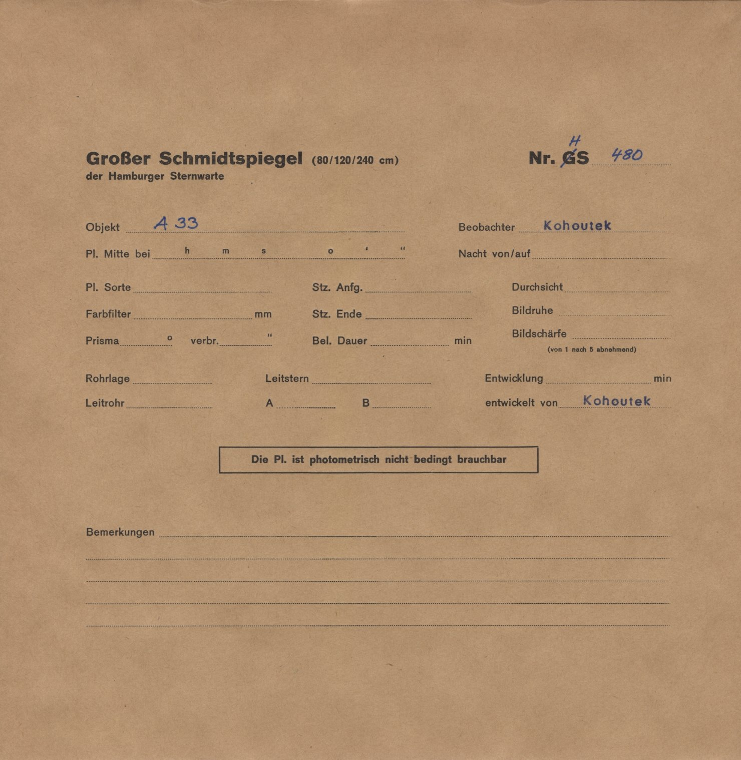 Plattenhuelle HS00480