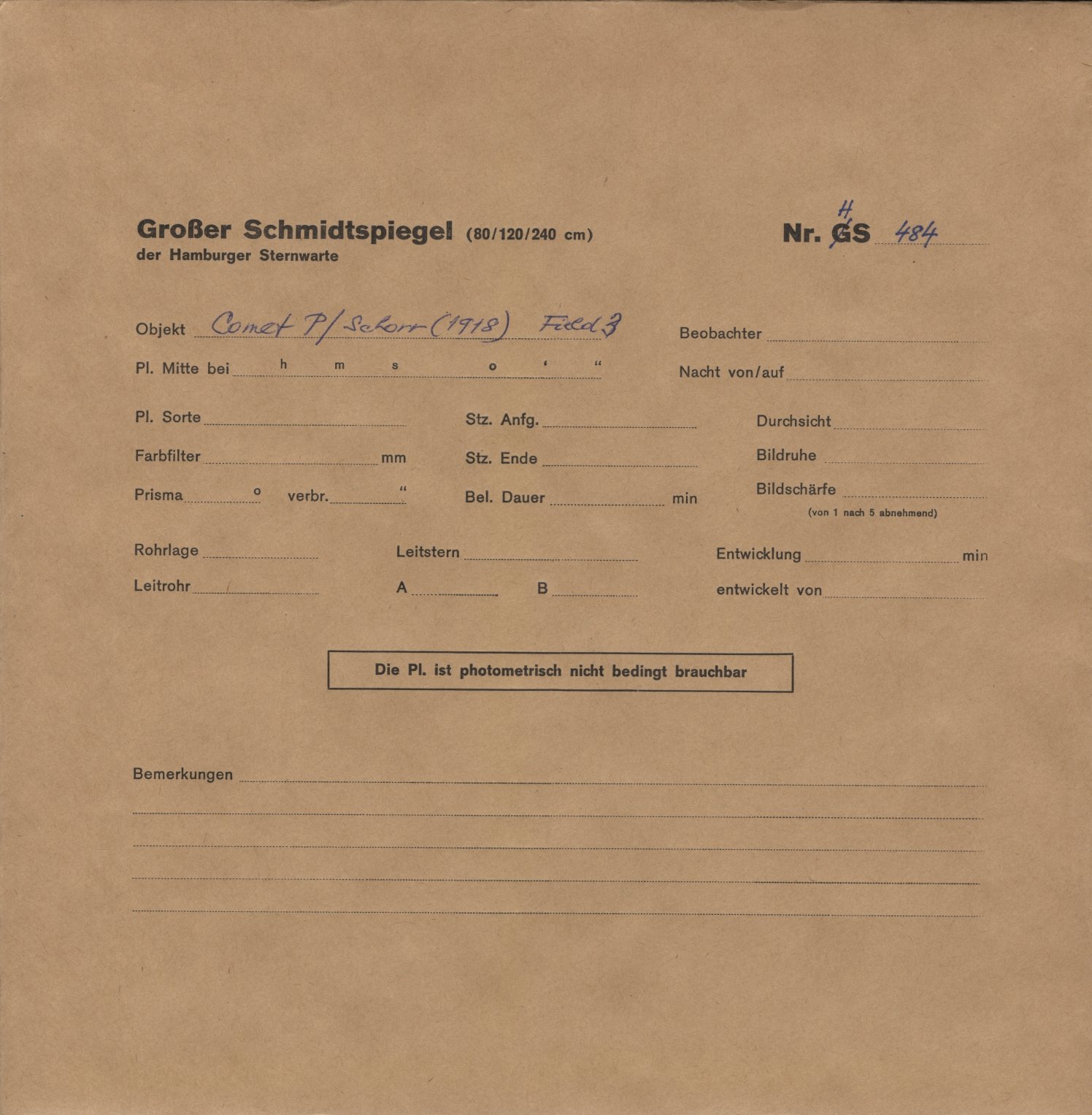 Plattenhuelle HS00484