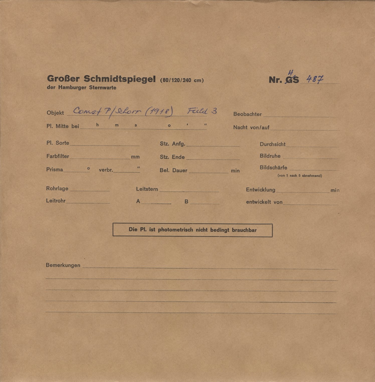 Plattenhuelle HS00487