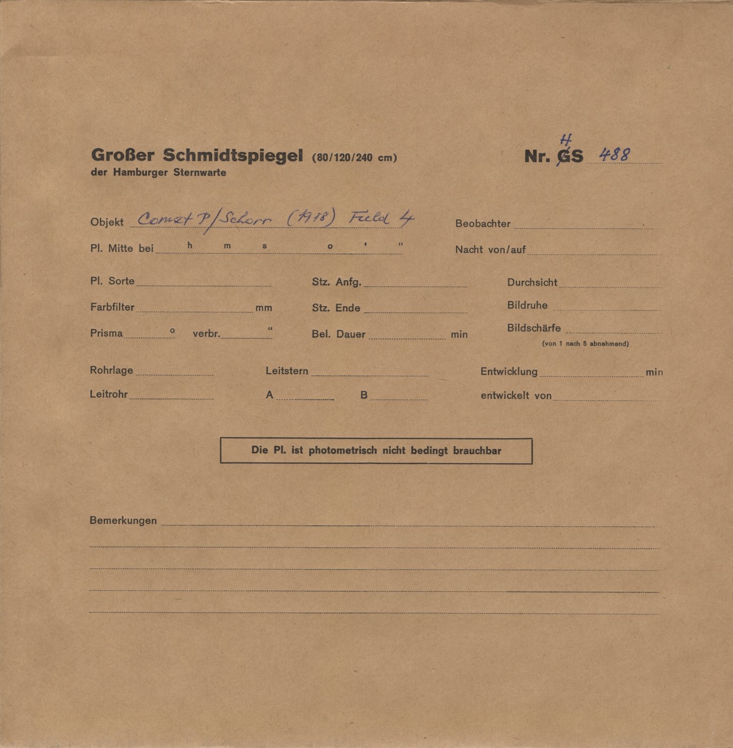 Plattenhuelle HS00488