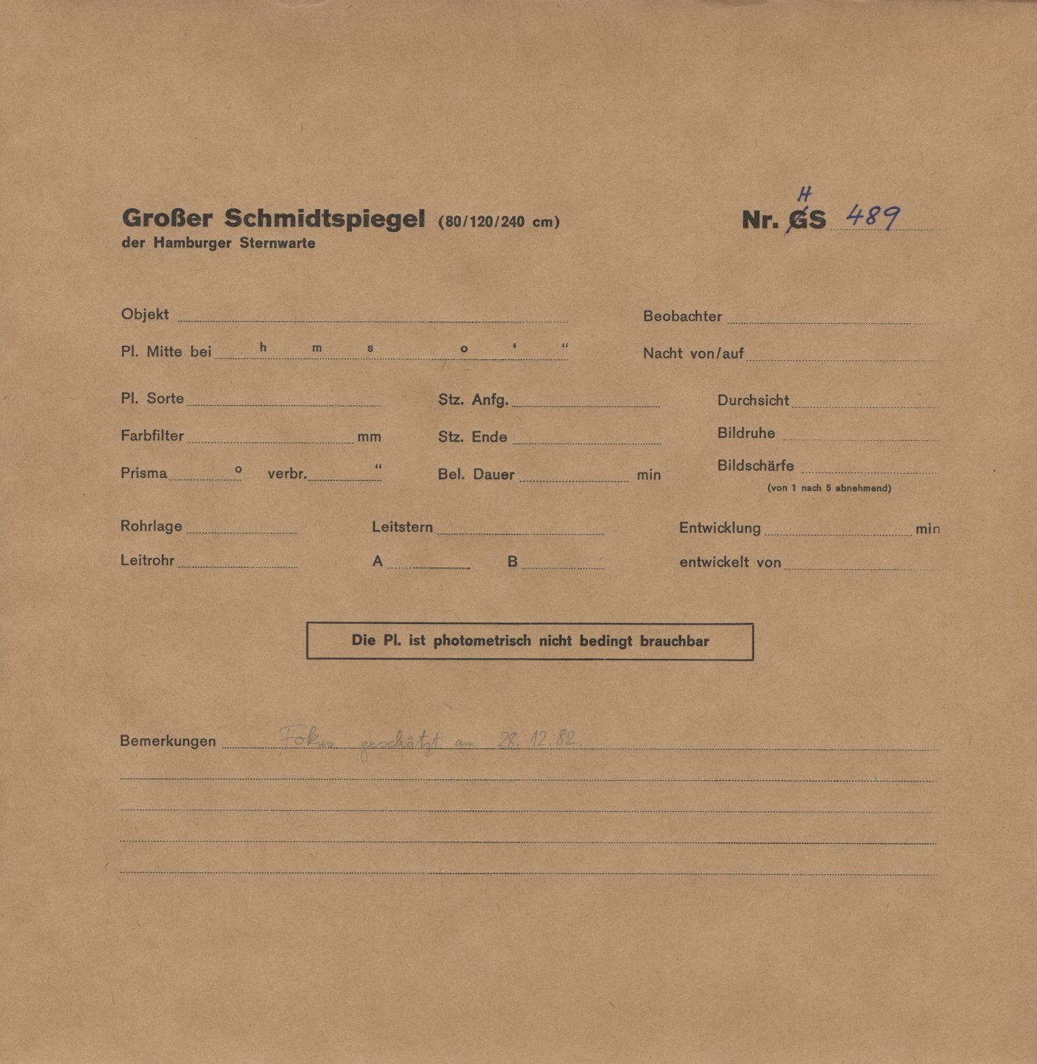 Plattenhuelle HS00489