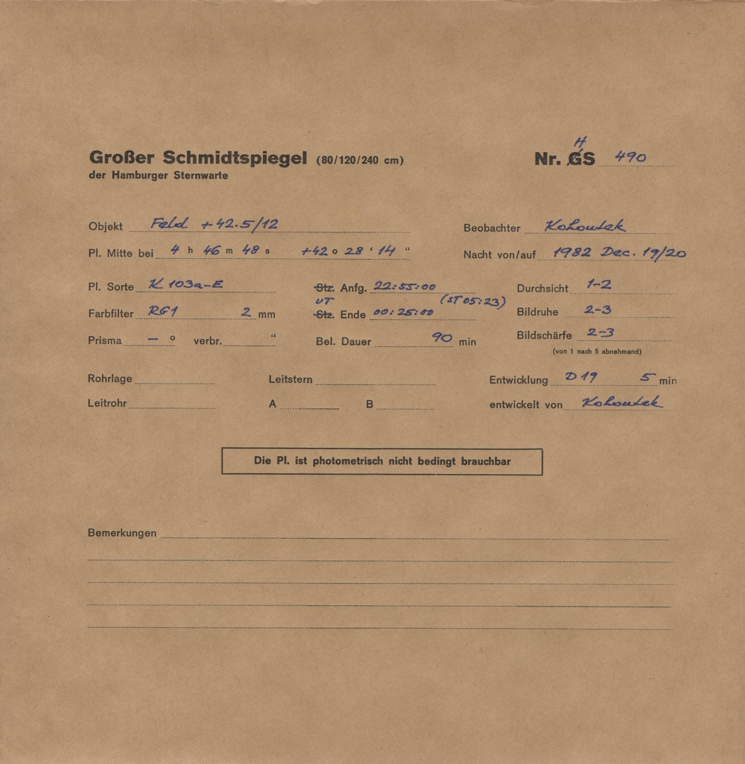 Plattenhuelle HS00490
