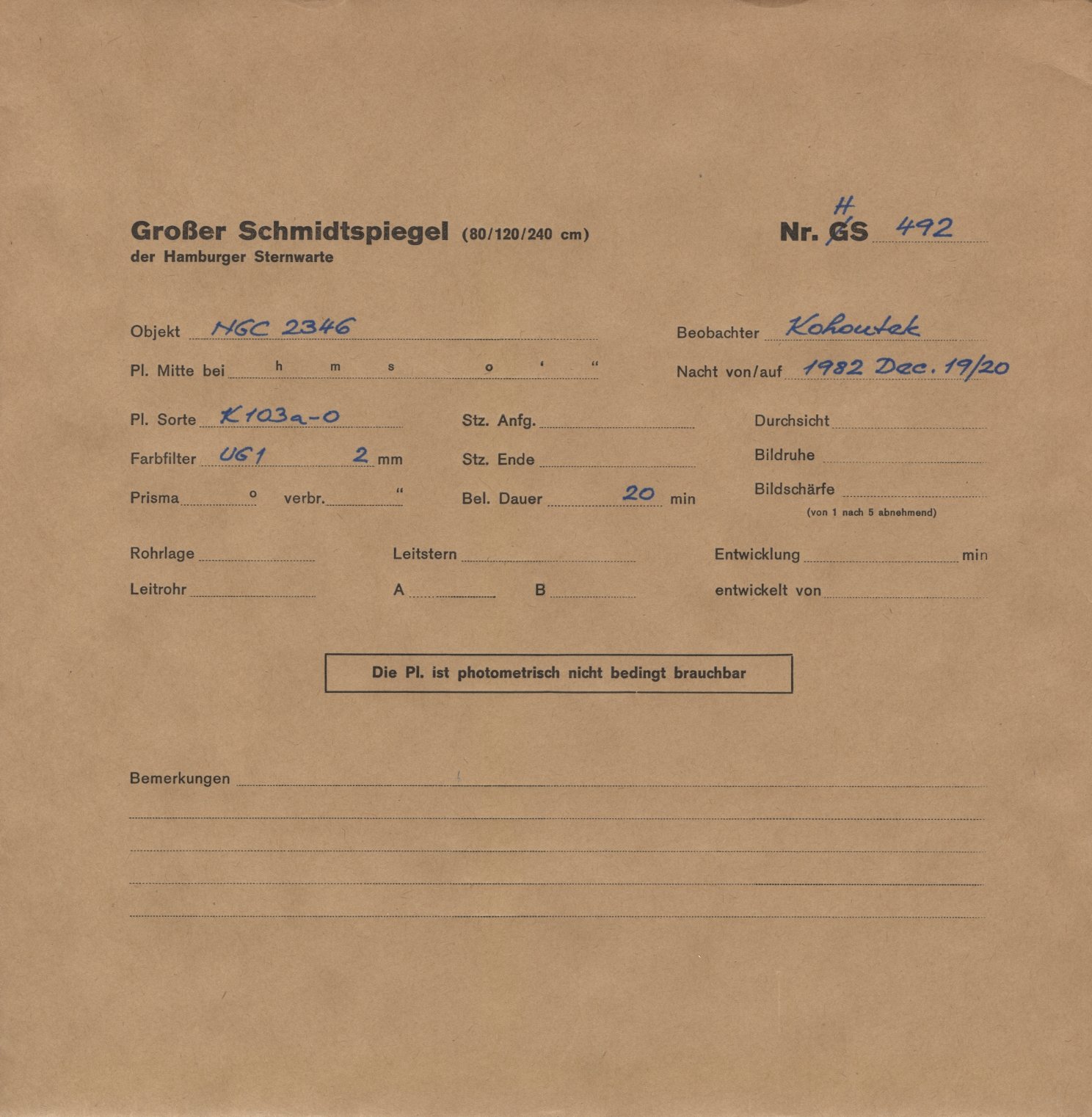 Plattenhuelle HS00492