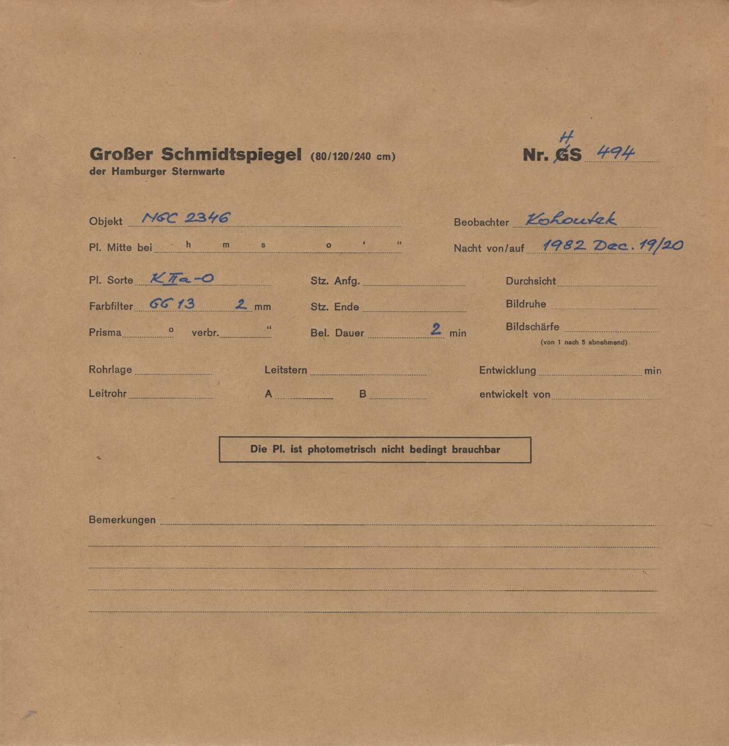 Plattenhuelle HS00494
